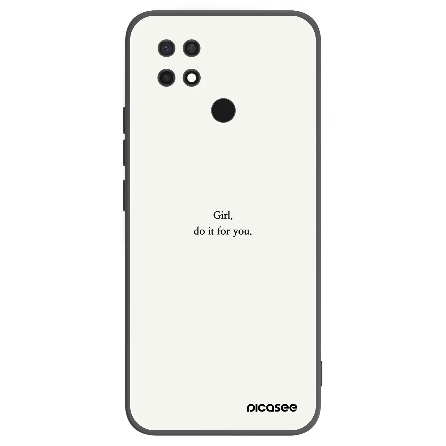 Picasee silikonový černý obal pro Xiaomi Redmi 10C - Girl, do it for you