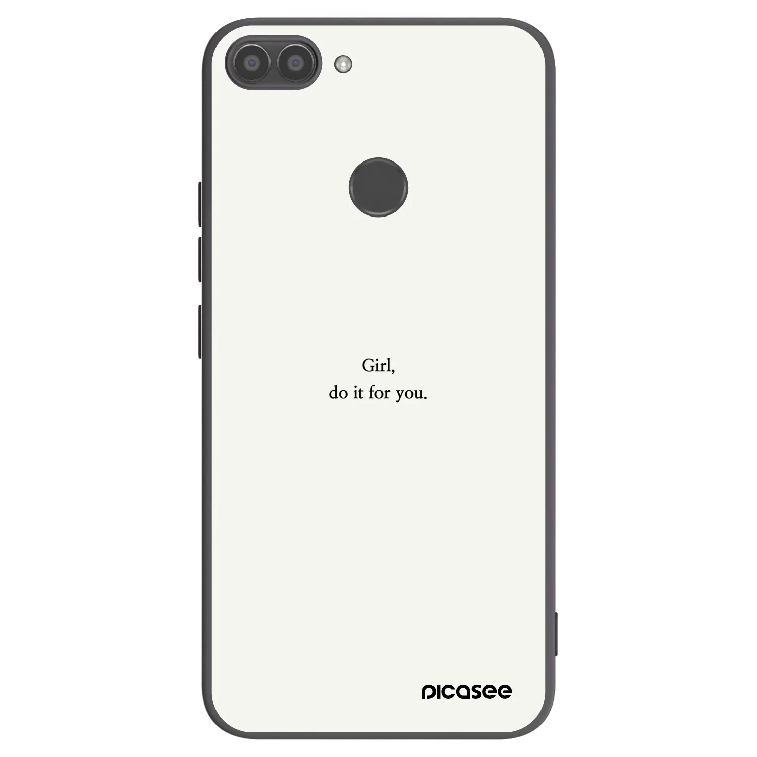 Picasee silikonový černý obal pro Huawei P Smart - Girl, do it for you