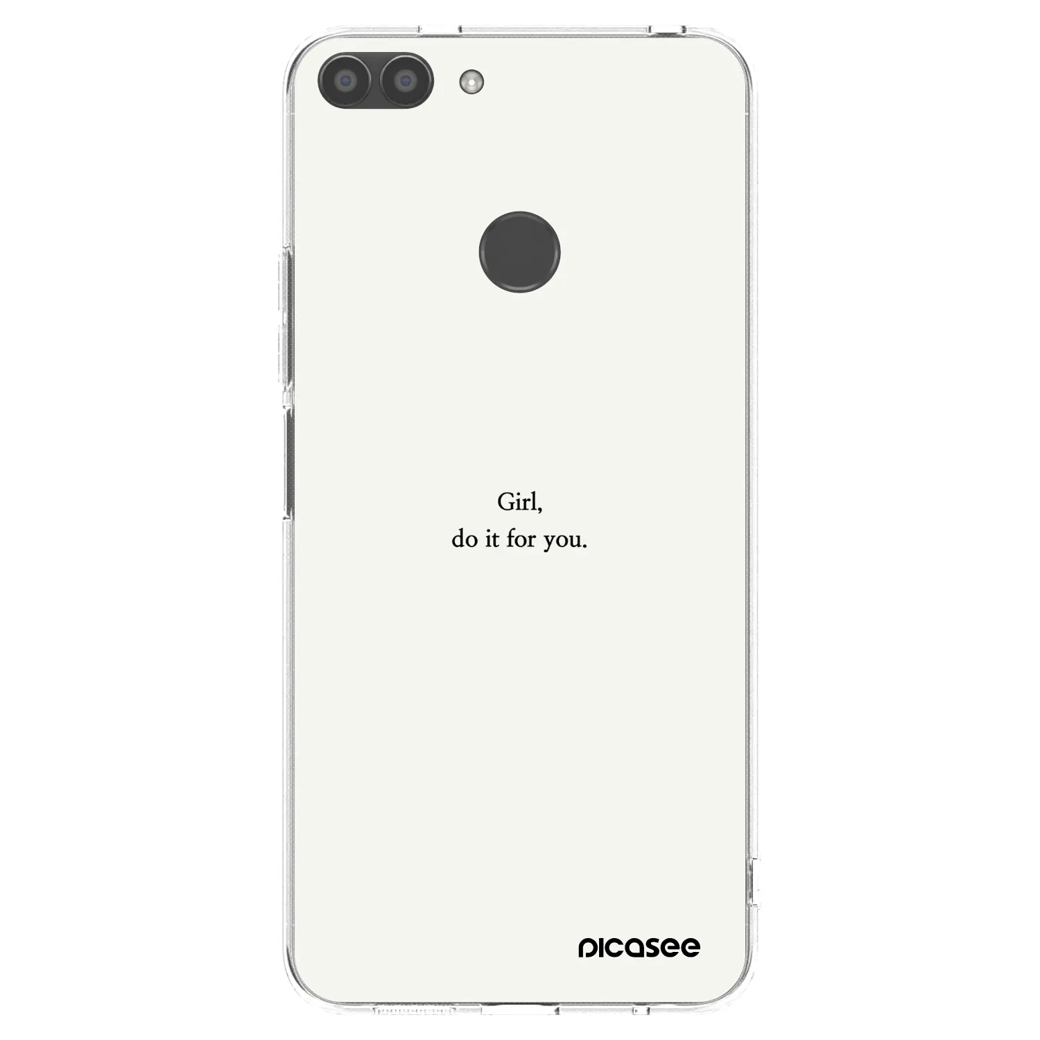 Picasee silikonový průhledný obal pro Huawei P Smart - Girl, do it for you