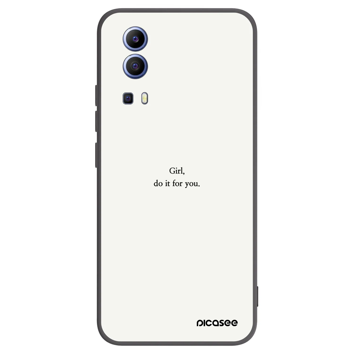 Picasee silikonový černý obal pro Vivo Y52 5G - Girl, do it for you