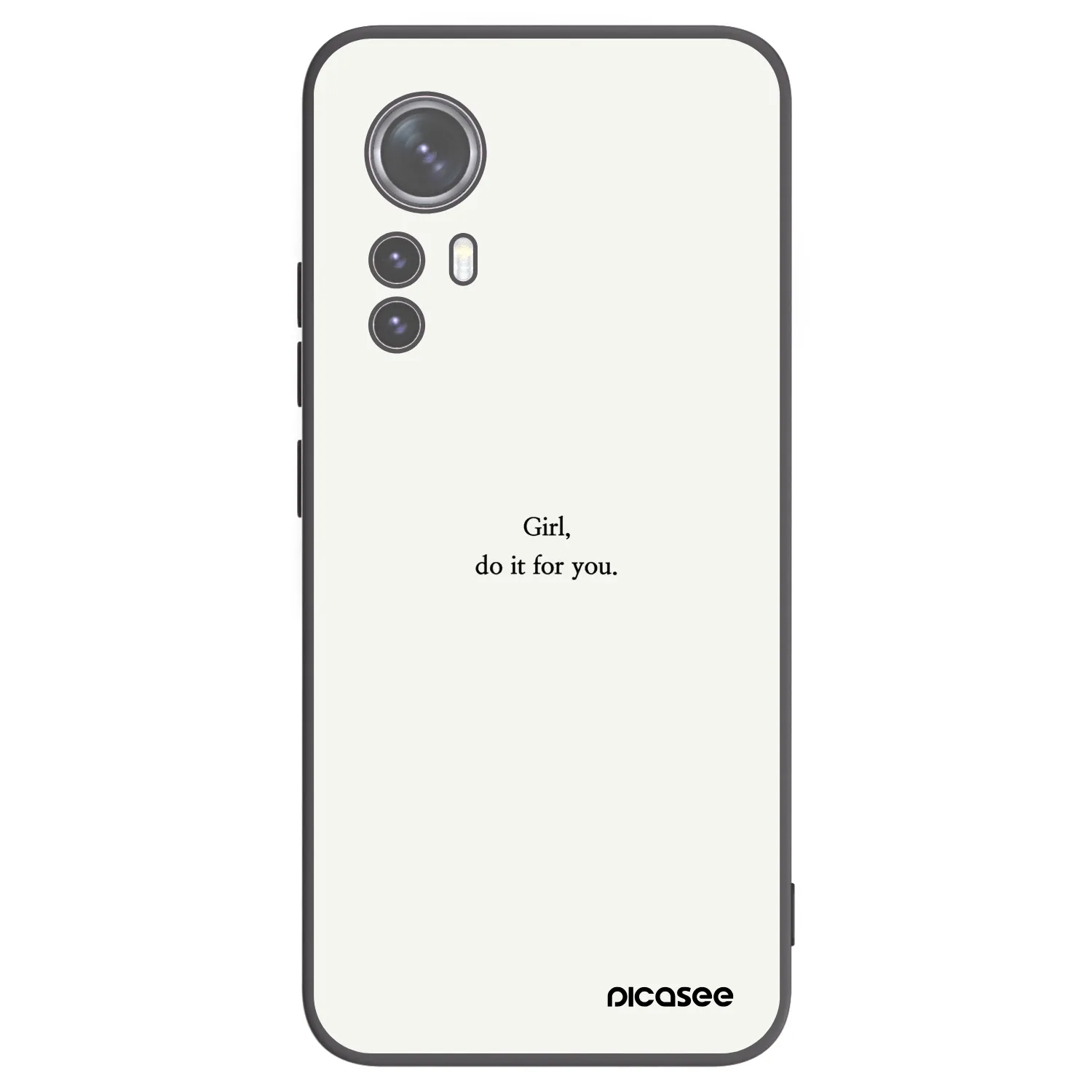 Picasee silikonový černý obal pro Xiaomi 12X - Girl, do it for you