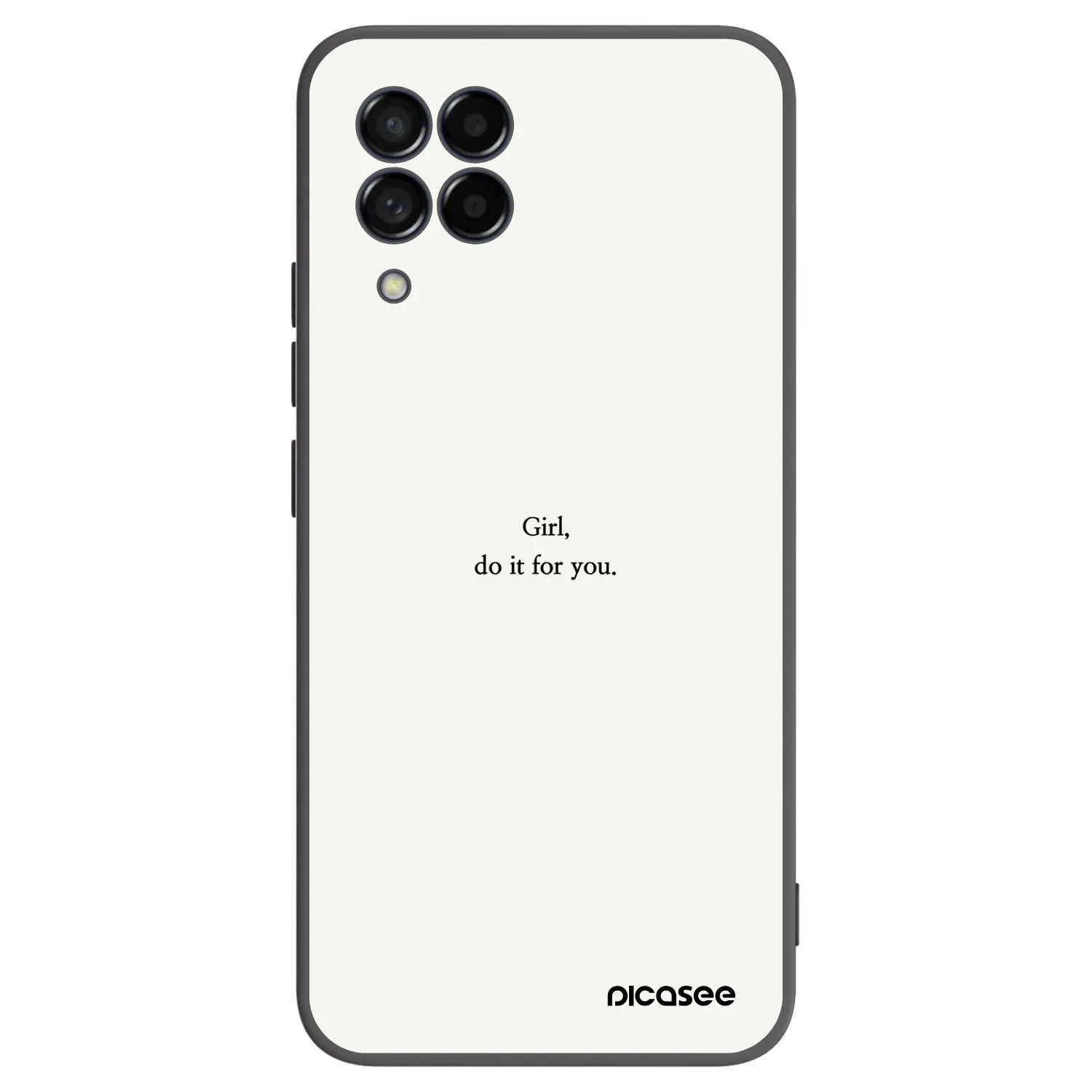 Picasee silikonový černý obal pro Samsung Galaxy M53 5G - Girl, do it for you
