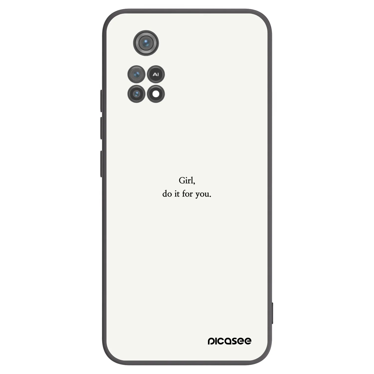 Picasee silikonový černý obal pro Xiaomi Poco M4 Pro - Girl, do it for you