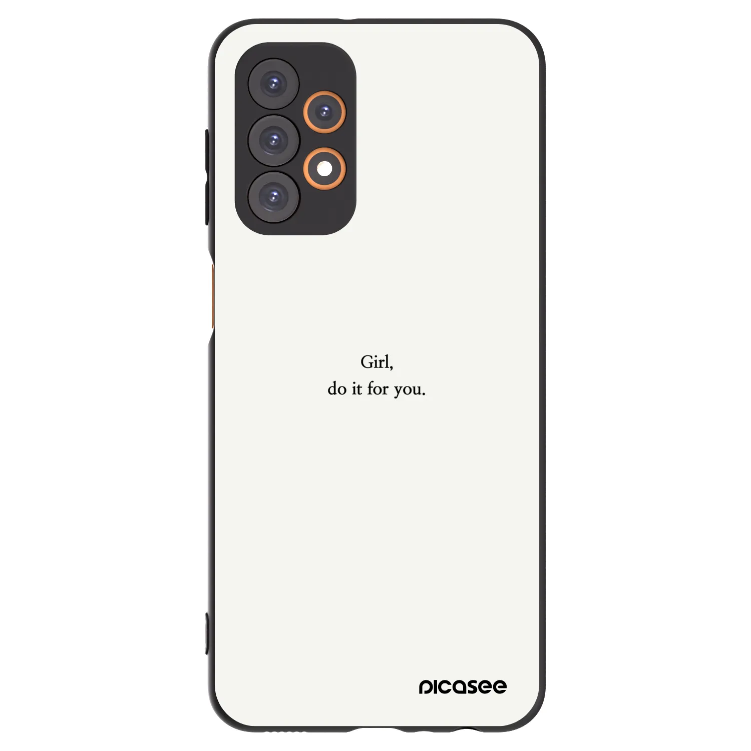 Picasee silikonový černý obal pro Samsung Galaxy A23 A235F 4G - Girl, do it for you