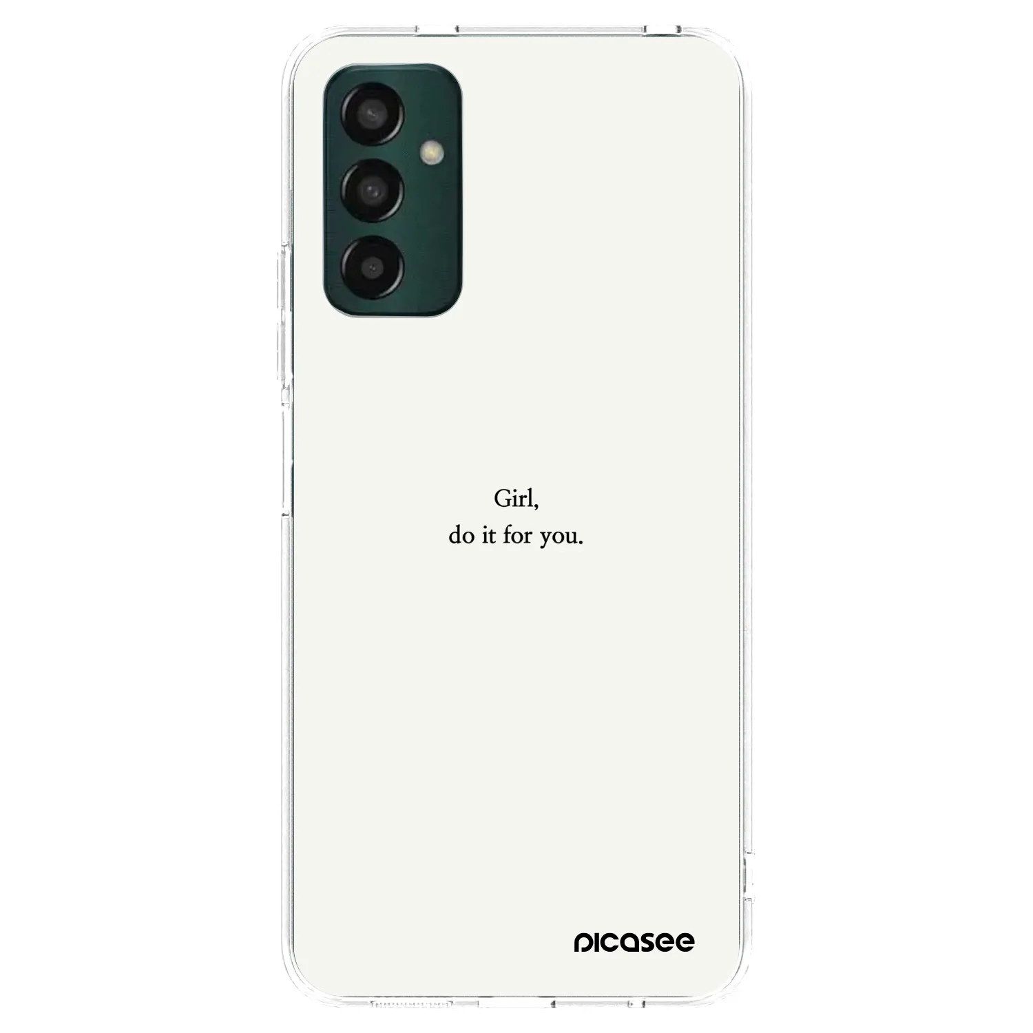 Picasee silikonový průhledný obal pro Samsung Galaxy M23 5G - Girl, do it for you