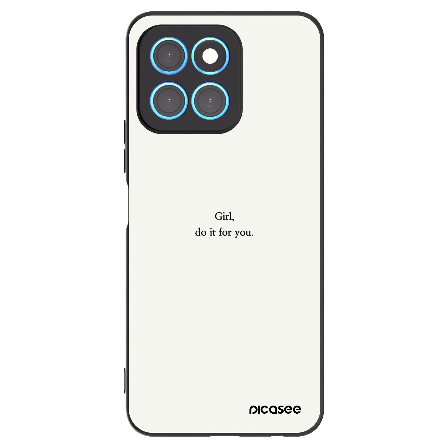 Picasee silikonový černý obal pro Honor X6 - Girl, do it for you