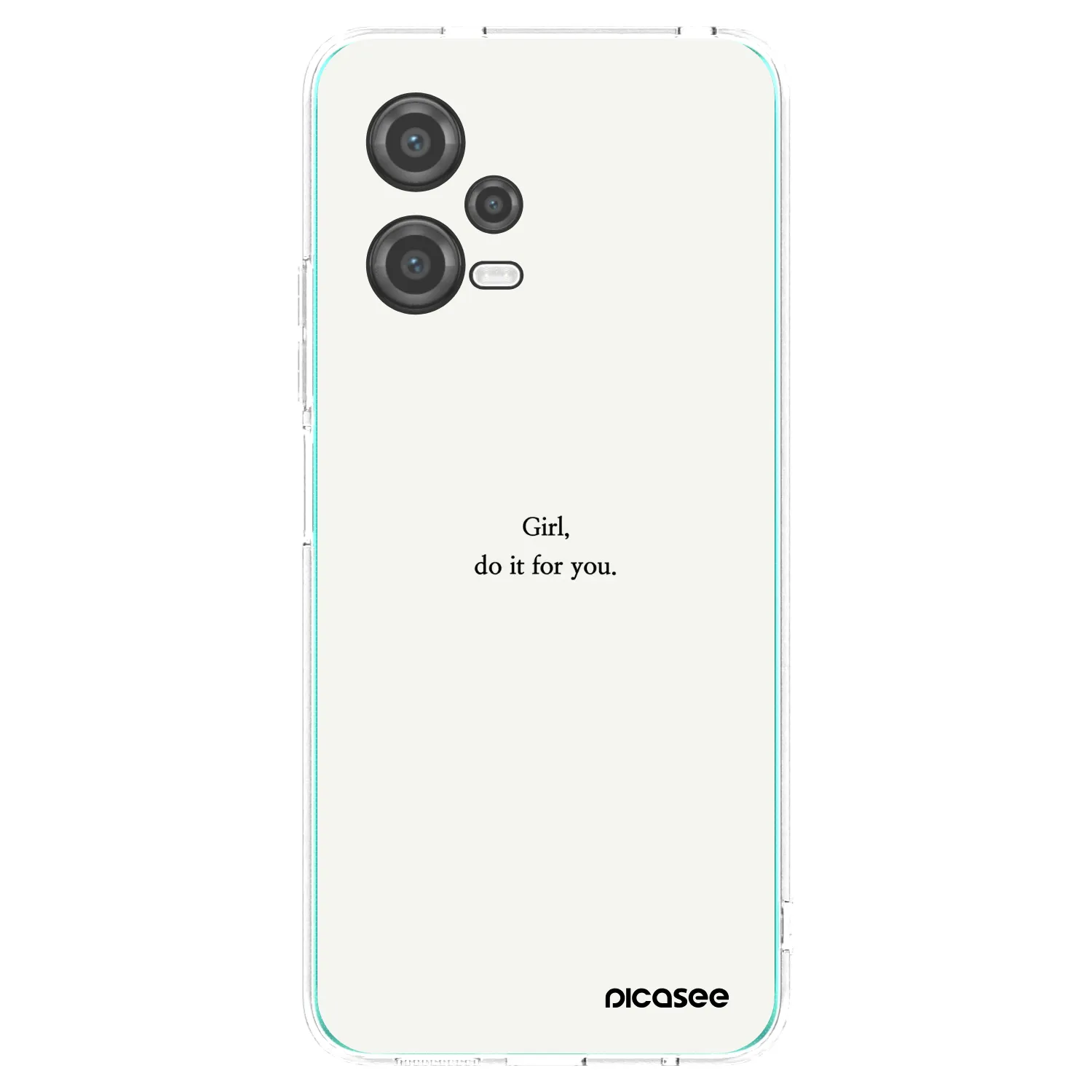 Picasee silikonový průhledný obal pro Xiaomi Poco X5 - Girl, do it for you