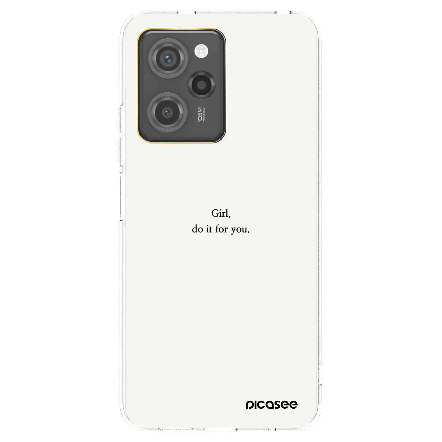Picasee silikonový černý obal pro Xiaomi Poco X5 Pro - Girl, do it for you