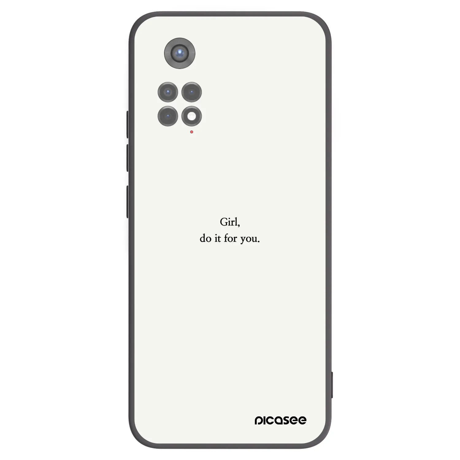 Picasee silikonový černý obal pro Xiaomi Redmi Note 11S 5G - Girl, do it for you