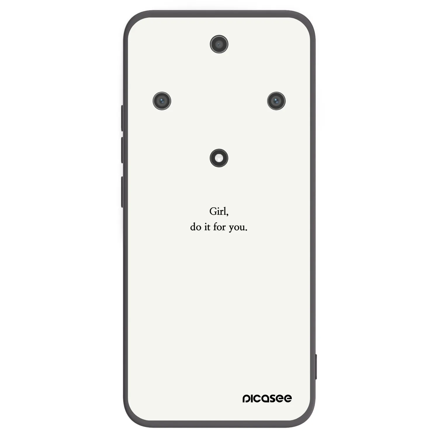 Picasee silikonový černý obal pro Honor Magic5 Lite 5G - Girl, do it for you