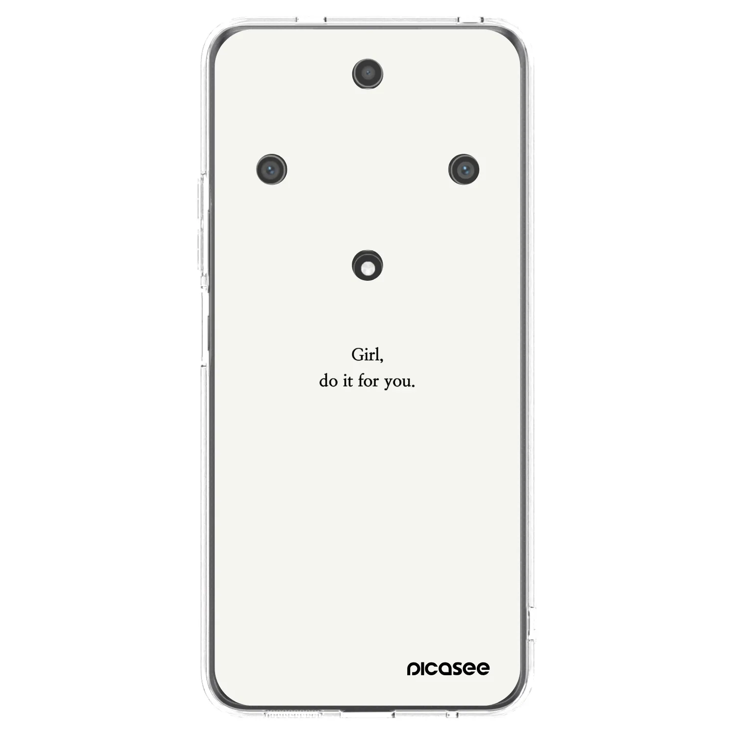 Picasee silikonový průhledný obal pro Honor Magic5 Lite 5G - Girl, do it for you