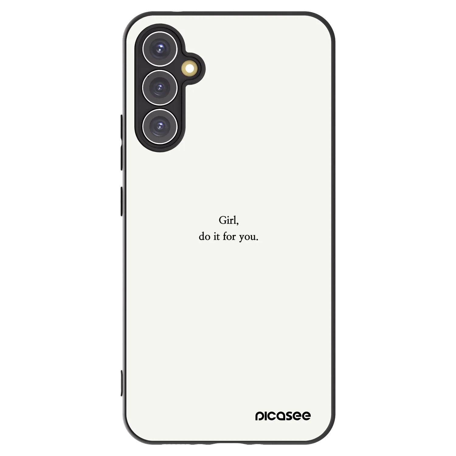 Picasee silikonový černý obal pro Samsung Galaxy A34 5G A346B - Girl, do it for you