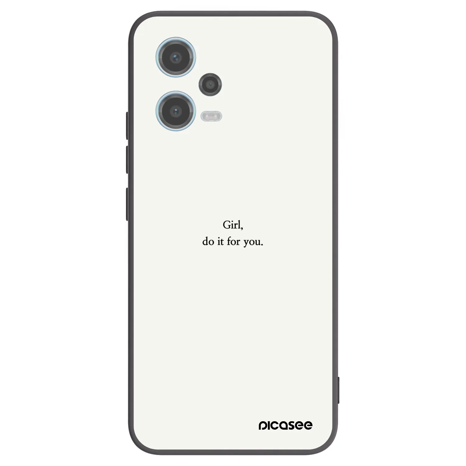 Picasee silikonový černý obal pro Xiaomi Redmi Note 12 5G - Girl, do it for you