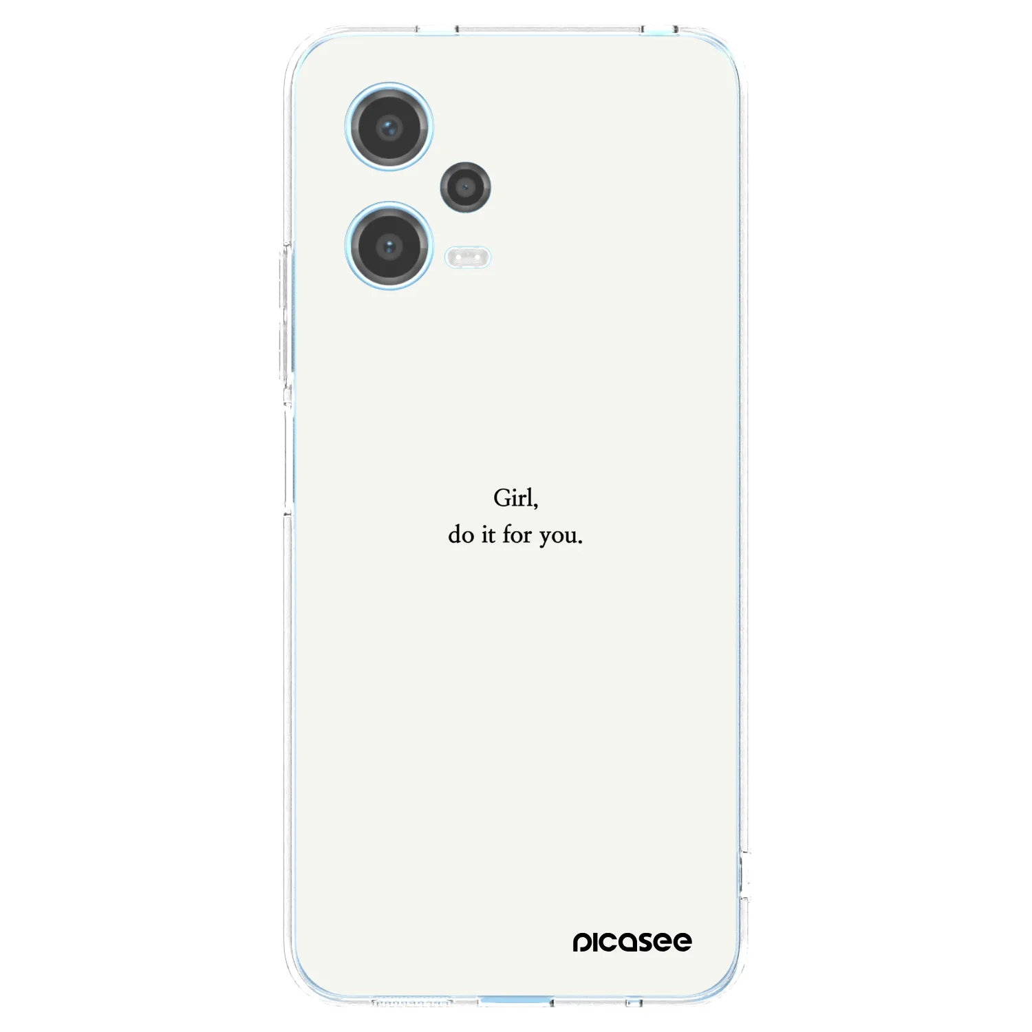 Picasee silikonový průhledný obal pro Xiaomi Redmi Note 12 5G - Girl, do it for you