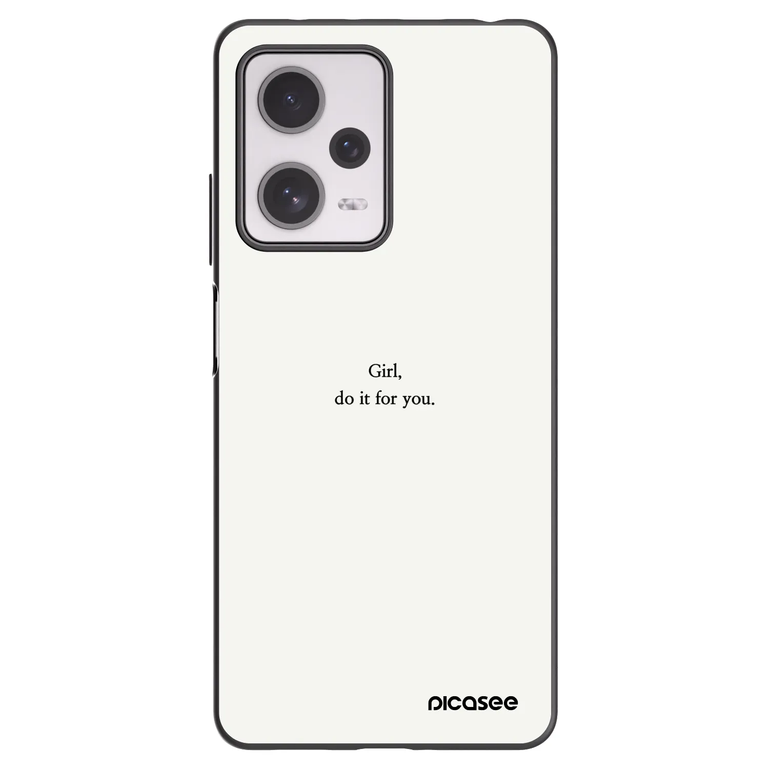 Picasee silikonový černý obal pro Xiaomi Redmi Note 12 Pro+ 5G - Girl, do it for you