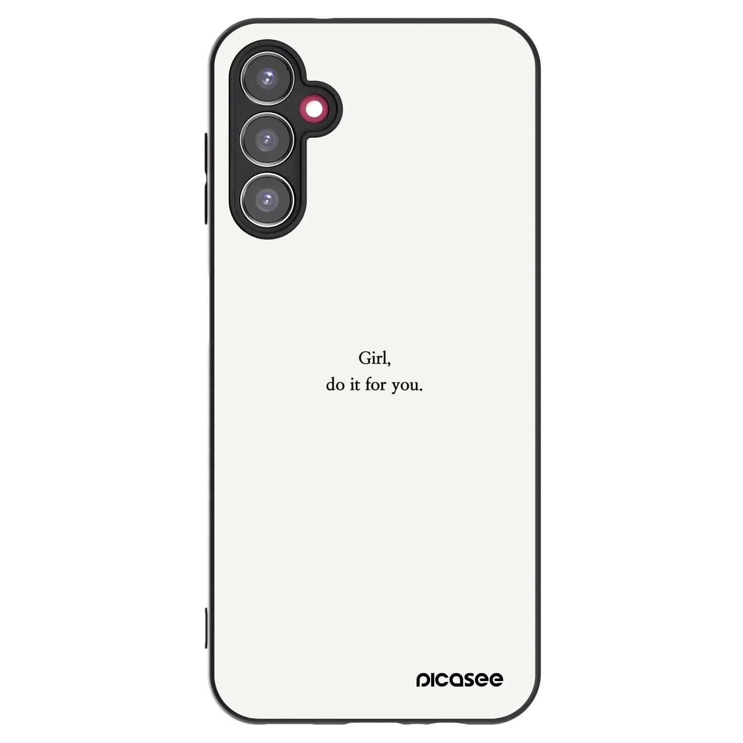 Picasee silikonový černý obal pro Samsung Galaxy A14 5G A146P - Girl, do it for you