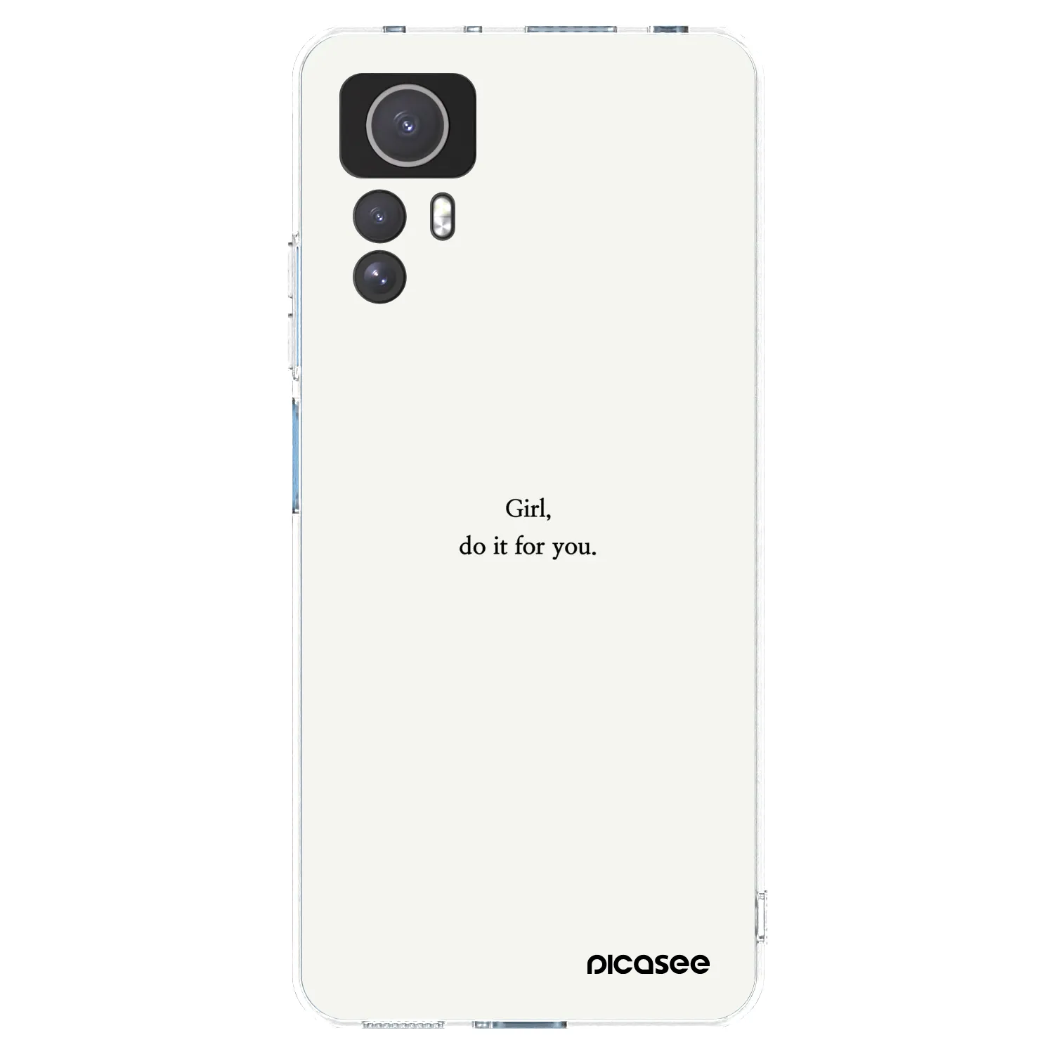 Picasee silikonový průhledný obal pro Xiaomi Redmi Note 12S - Girl, do it for you