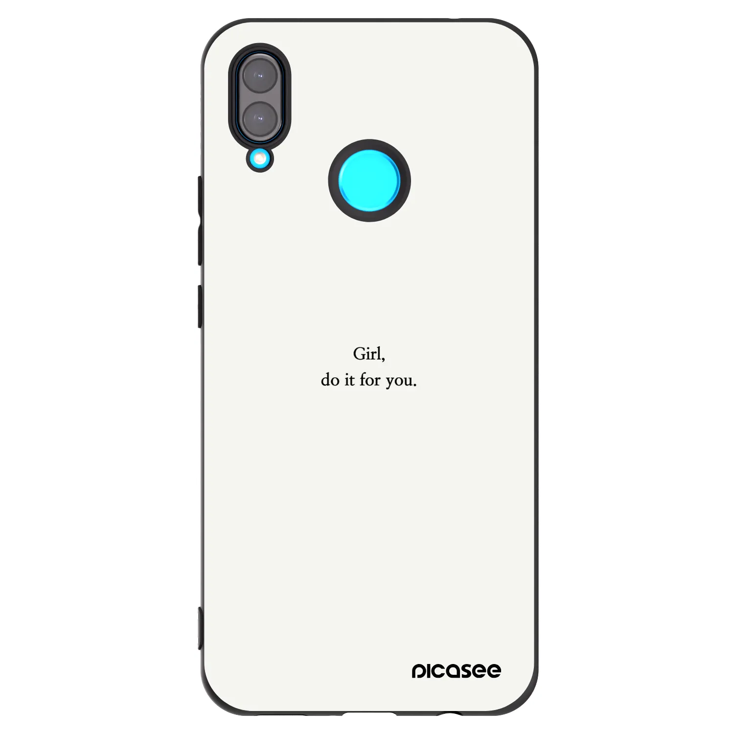 Picasee silikonový černý obal pro Huawei Nova 3 - Girl, do it for you