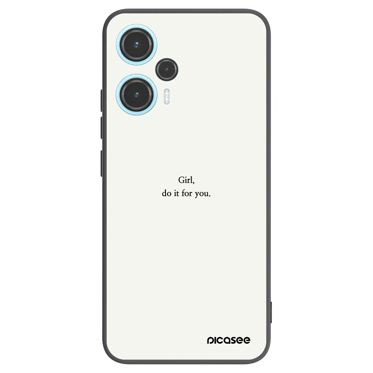 Picasee silikonový černý obal pro Xiaomi Poco F5 - Girl, do it for you