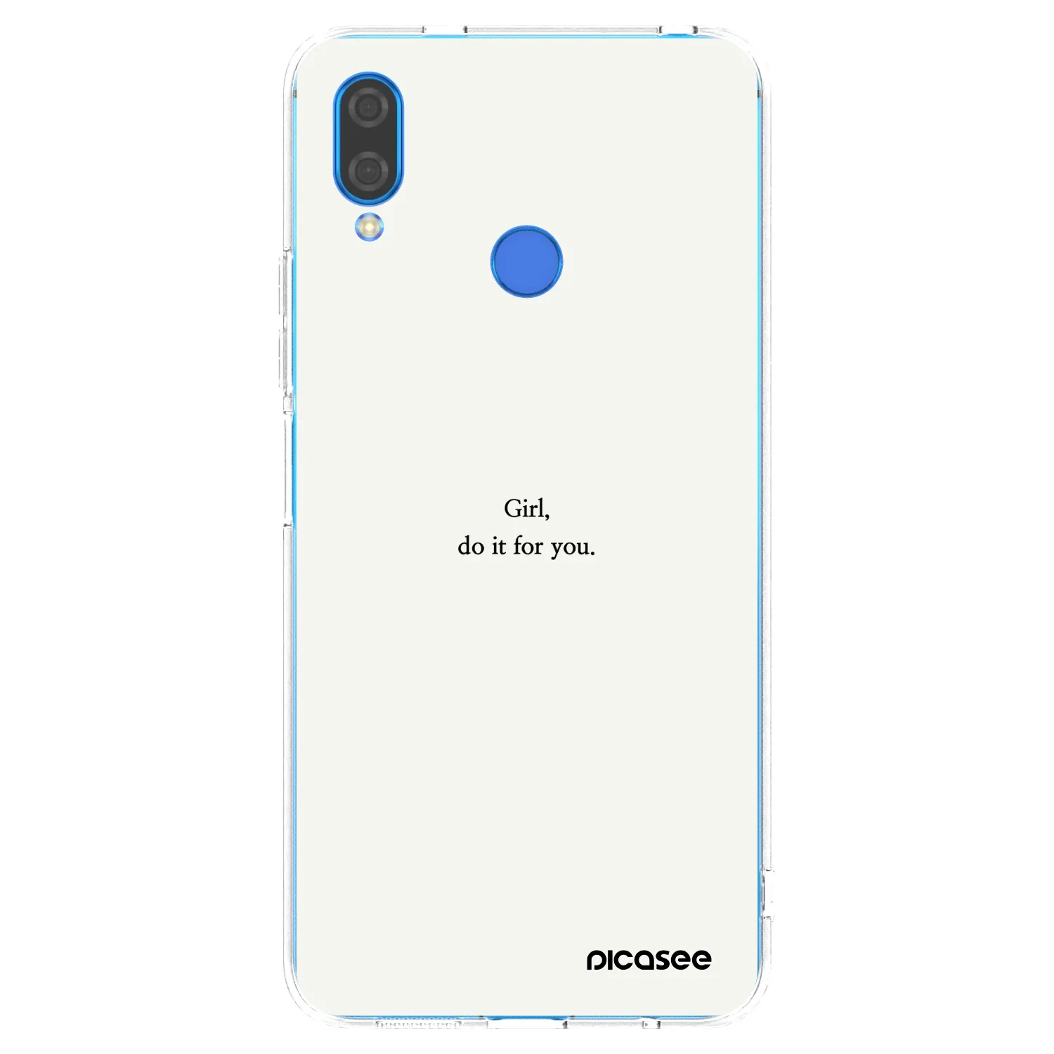 Picasee silikonový průhledný obal pro Huawei Nova 3 - Girl, do it for you