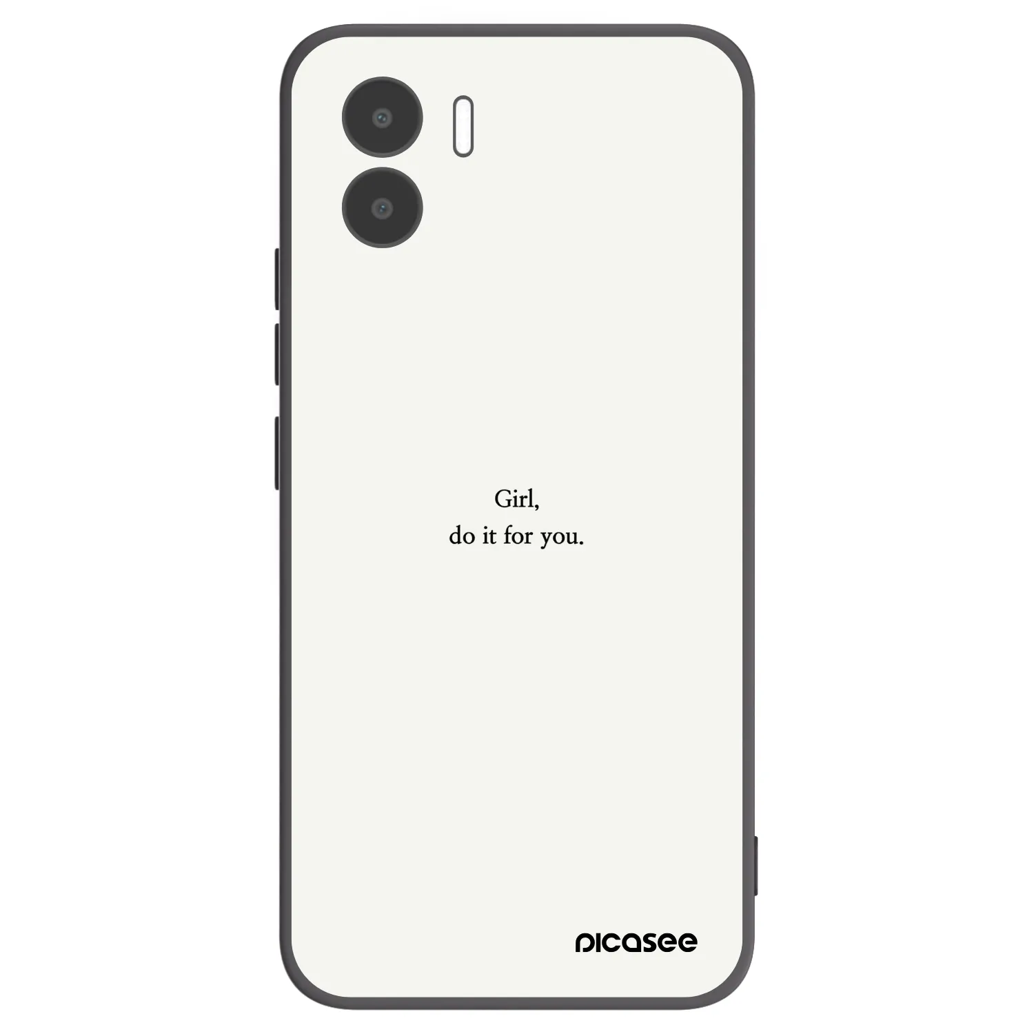 Picasee silikonový černý obal pro Xiaomi Redmi A2 - Girl, do it for you