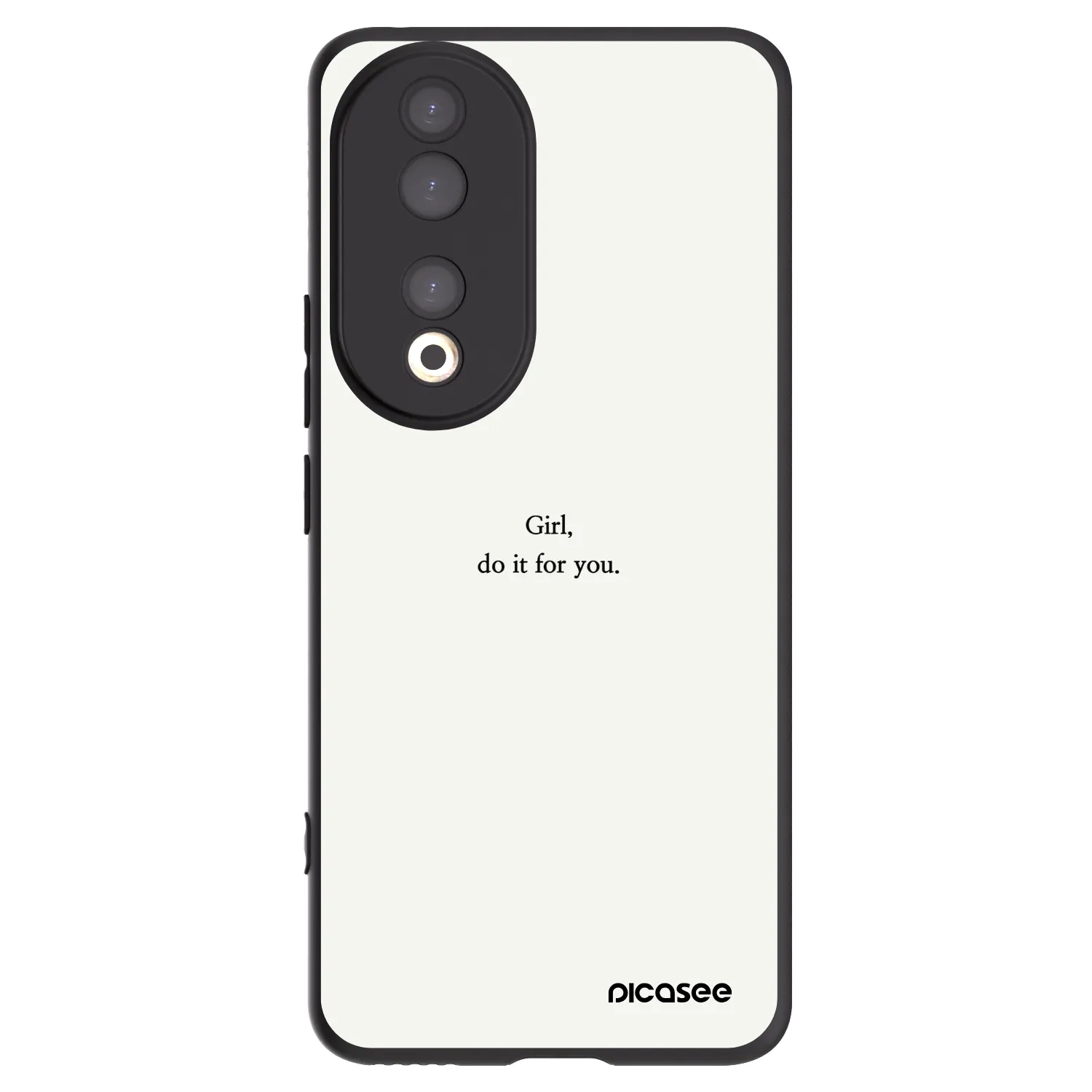 Picasee silikonový černý obal pro Honor 90 5G - Girl, do it for you