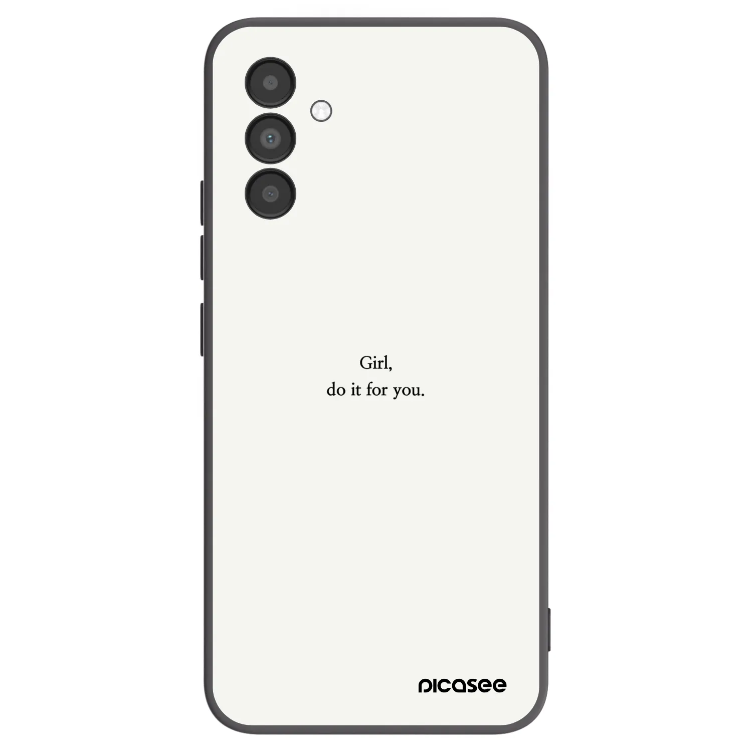 Picasee silikonový černý obal pro Samsung Galaxy A04s A047F - Girl, do it for you