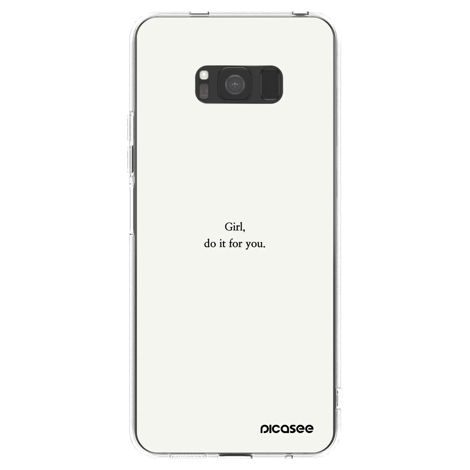 Picasee silikonový průhledný obal pro Samsung Galaxy S8 G950F - Girl, do it for you