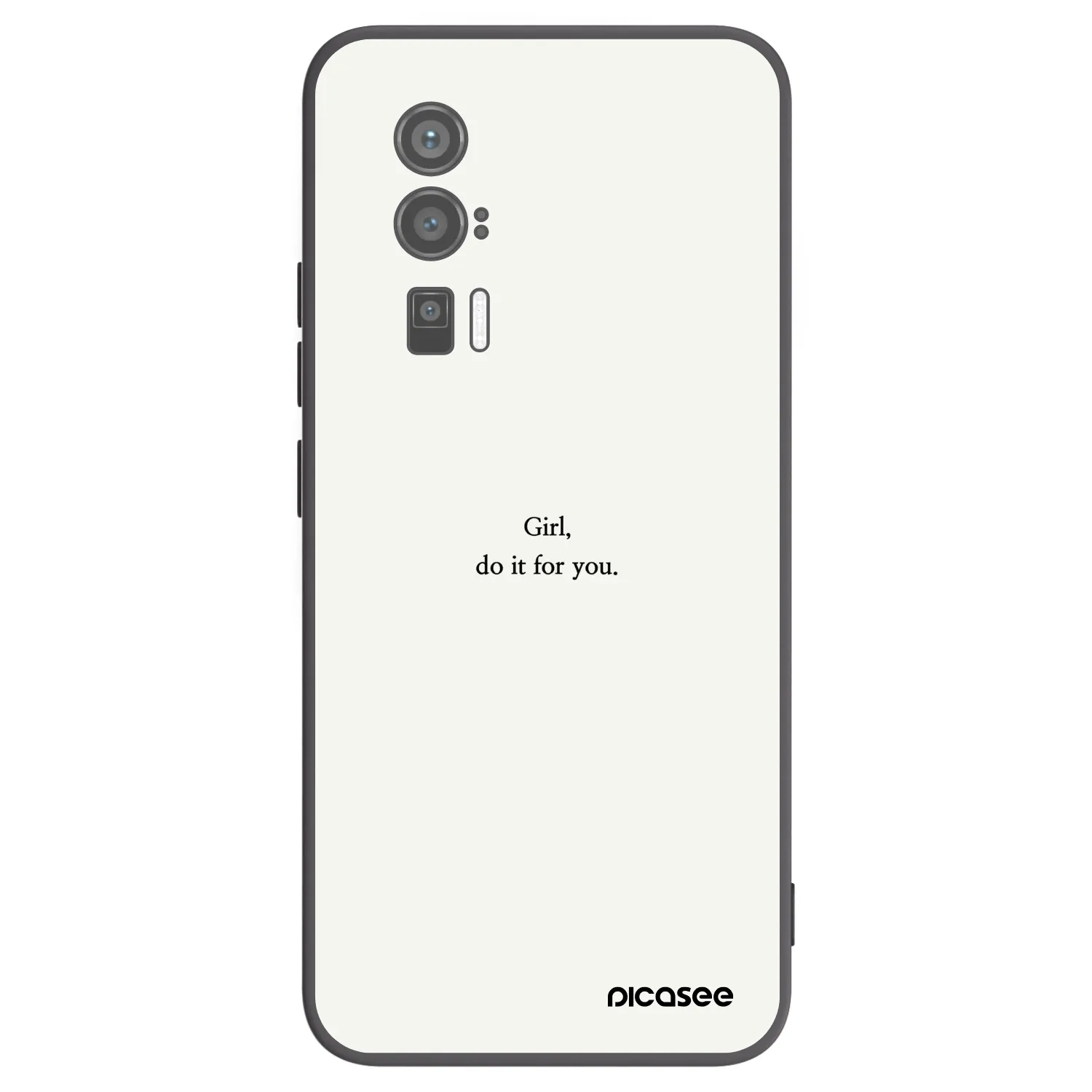 Picasee silikonový černý obal pro Xiaomi Poco F5 Pro 5G - Girl, do it for you