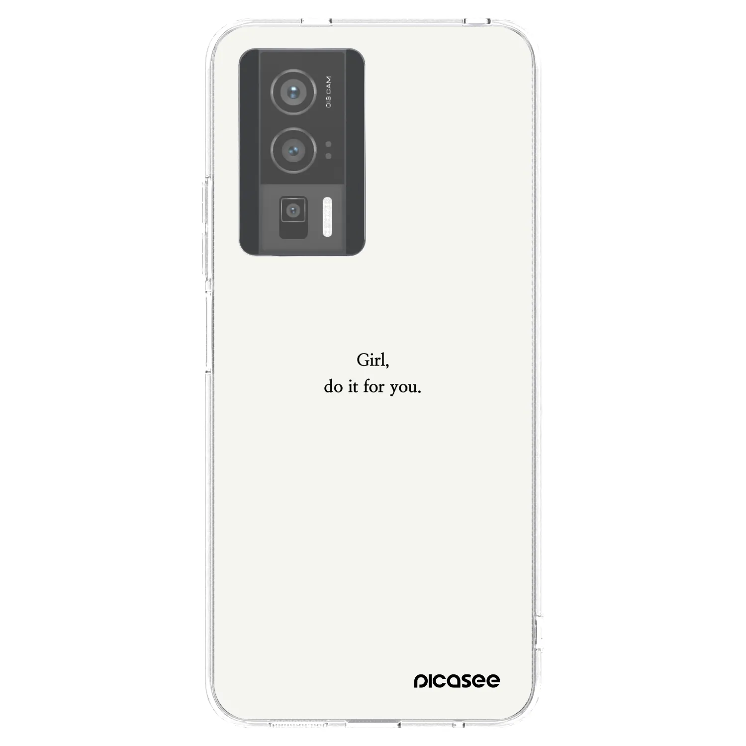 Picasee silikonový průhledný obal pro Xiaomi Poco F5 Pro 5G - Girl, do it for you