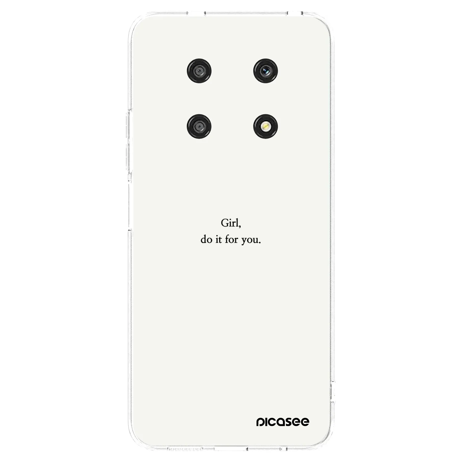 Picasee silikonový průhledný obal pro Honor Magic4 Lite 5G - Girl, do it for you