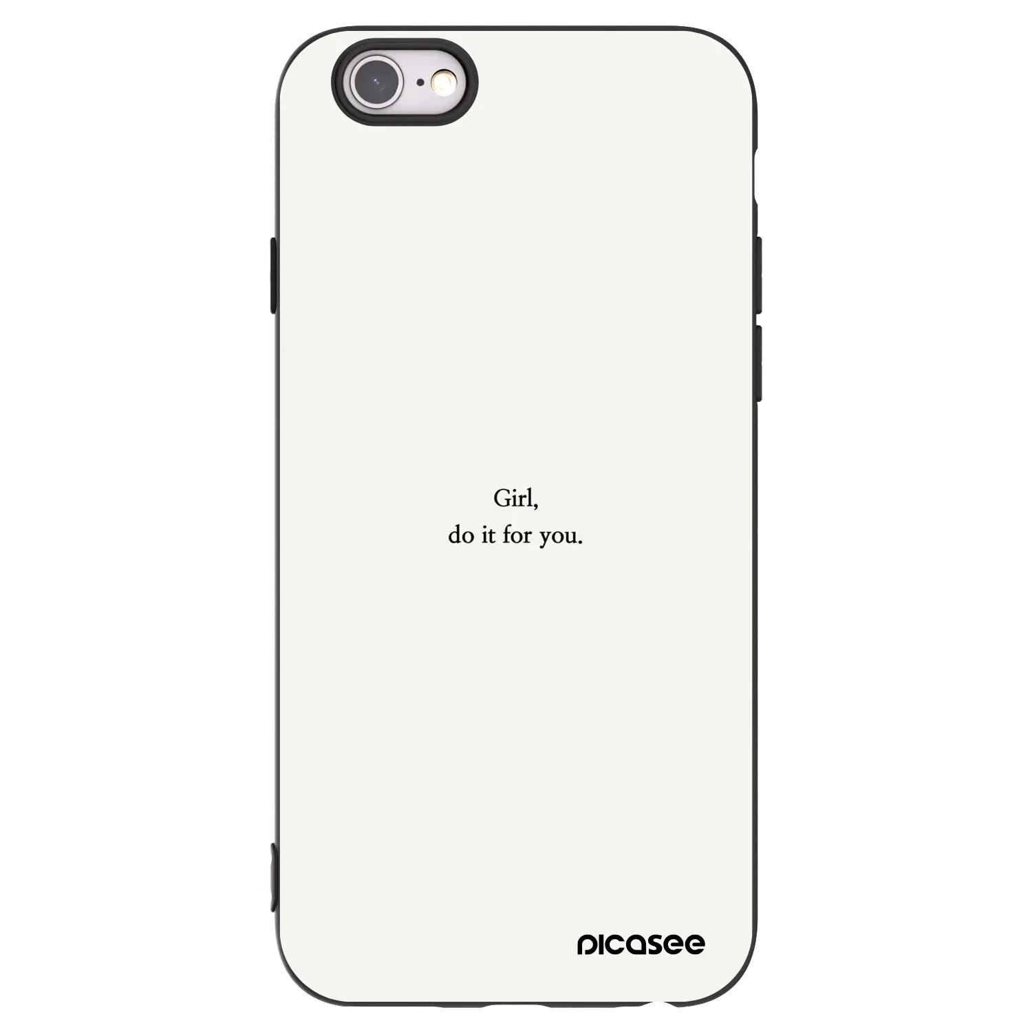 Picasee silikonový černý obal pro Apple iPhone 6/6S - Girl, do it for you