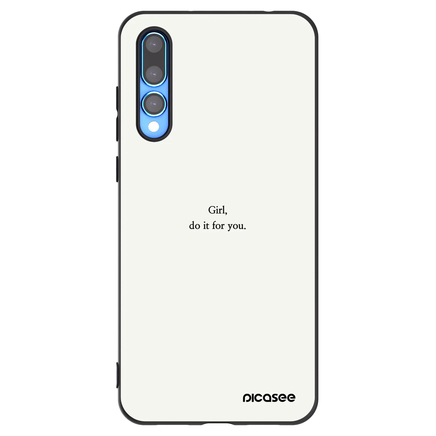 Picasee silikonový černý obal pro Huawei P20 Pro - Girl, do it for you
