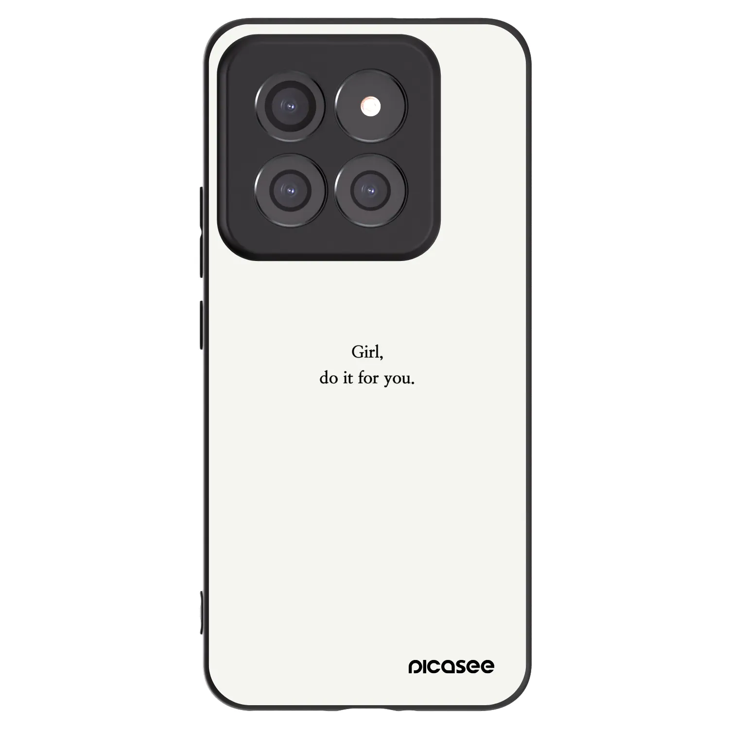 Picasee silikonový černý obal pro Xiaomi 14 Pro - Girl, do it for you