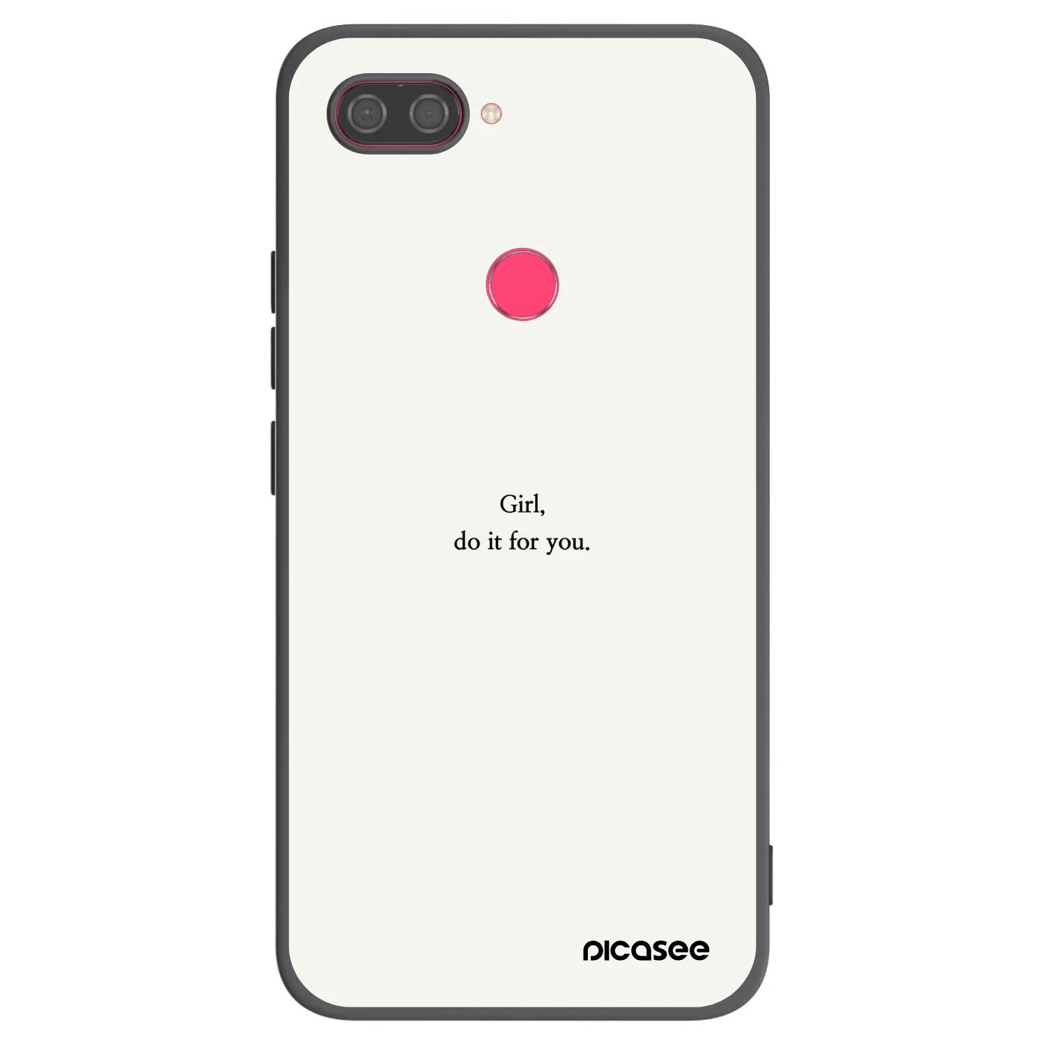 Picasee silikonový černý obal pro Xiaomi Mi 8 Lite - Girl, do it for you