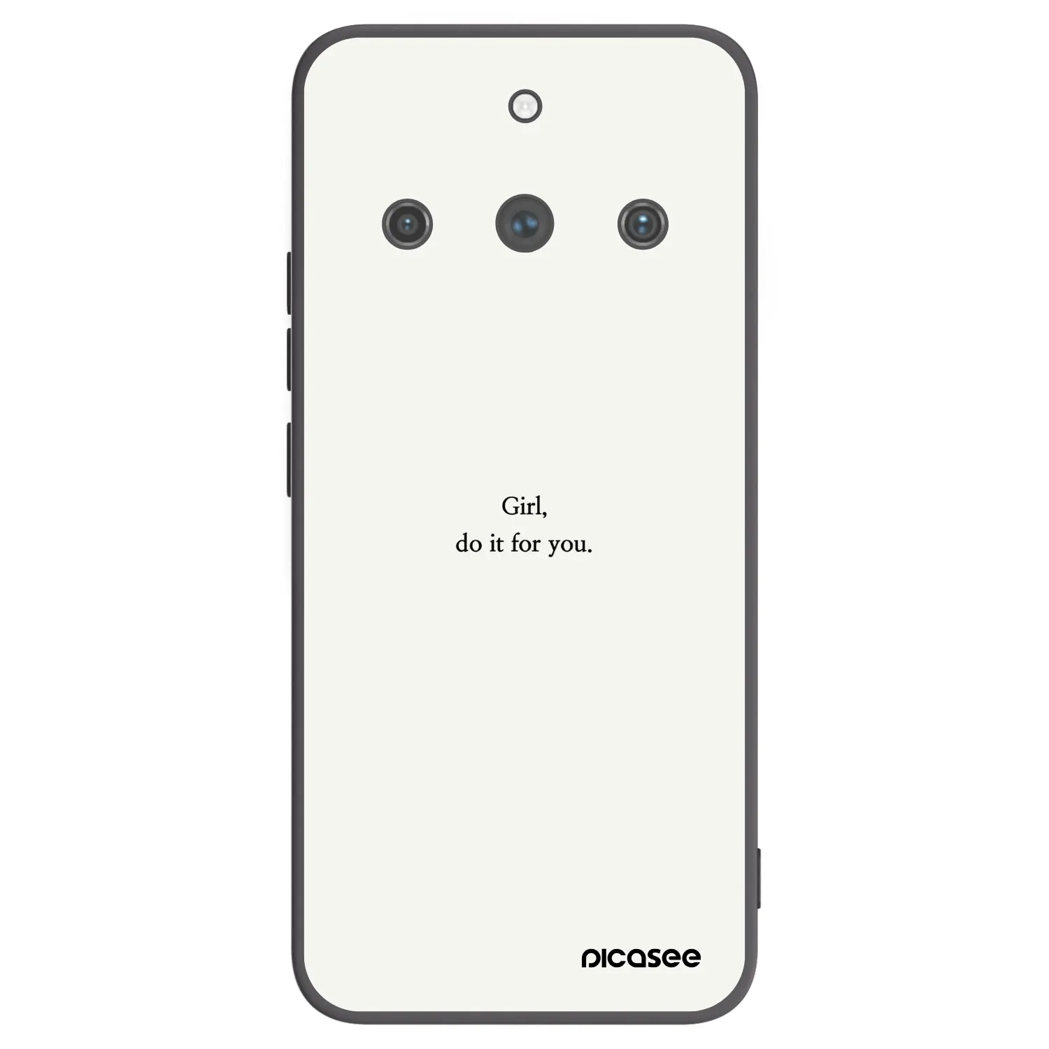 Picasee silikonový černý obal pro Realme 11 Pro+ - Girl, do it for you