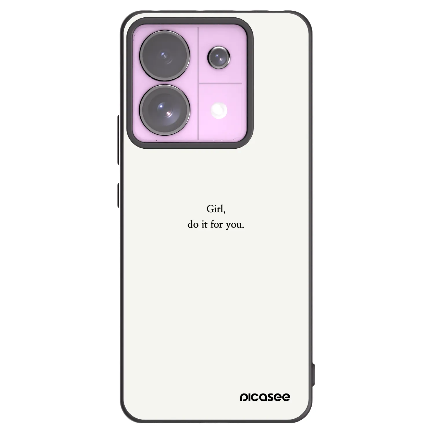 Picasee silikonový černý obal pro Xiaomi Redmi Note 13 Pro 5G - Girl, do it for you