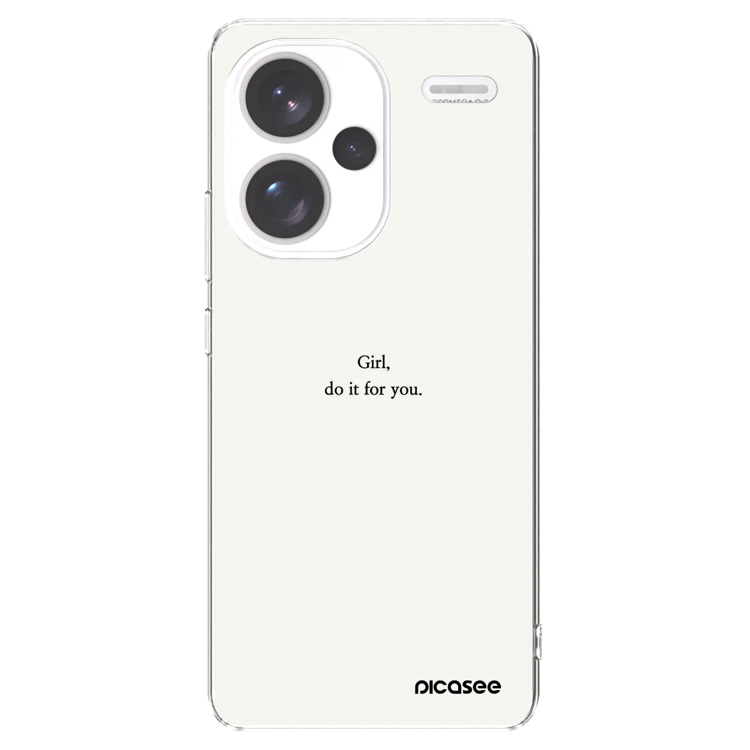 Picasee silikonový průhledný obal pro Xiaomi Redmi Note 13 Pro+ 5G - Girl, do it for you