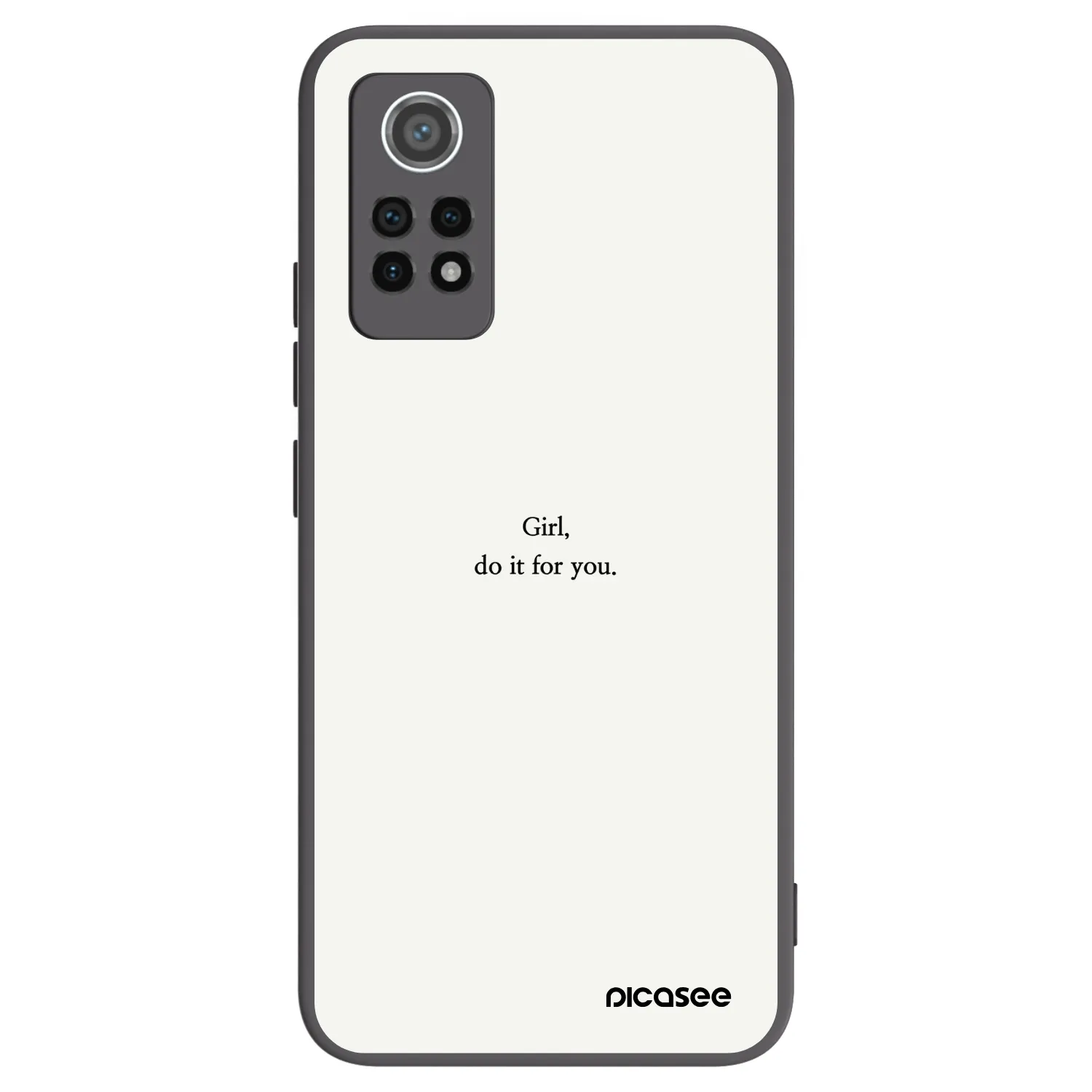 Picasee silikonový černý obal pro Xiaomi Redmi Note 12 Pro 4G - Girl, do it for you