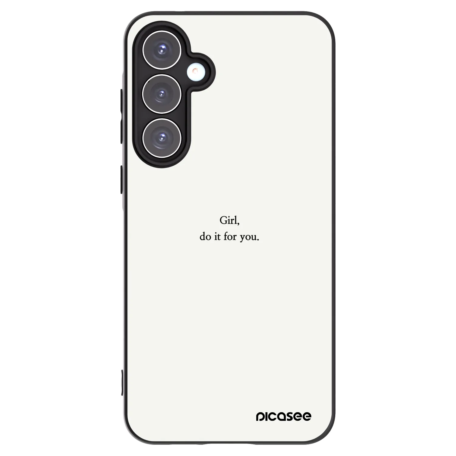 Picasee silikonový černý obal pro Samsung Galaxy A55 5G A556B - Girl, do it for you