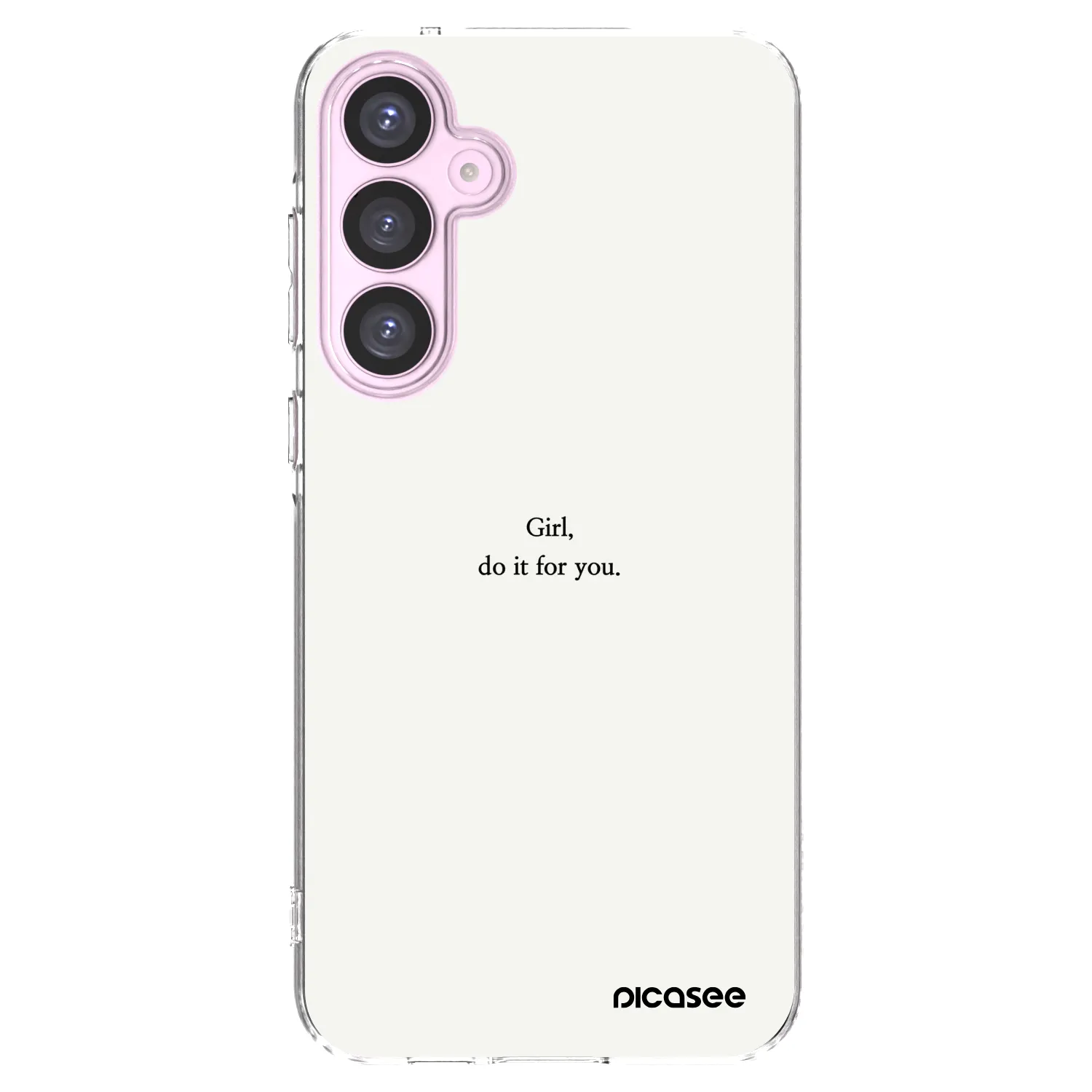 Picasee silikonový průhledný obal pro Samsung Galaxy A55 5G A556B - Girl, do it for you
