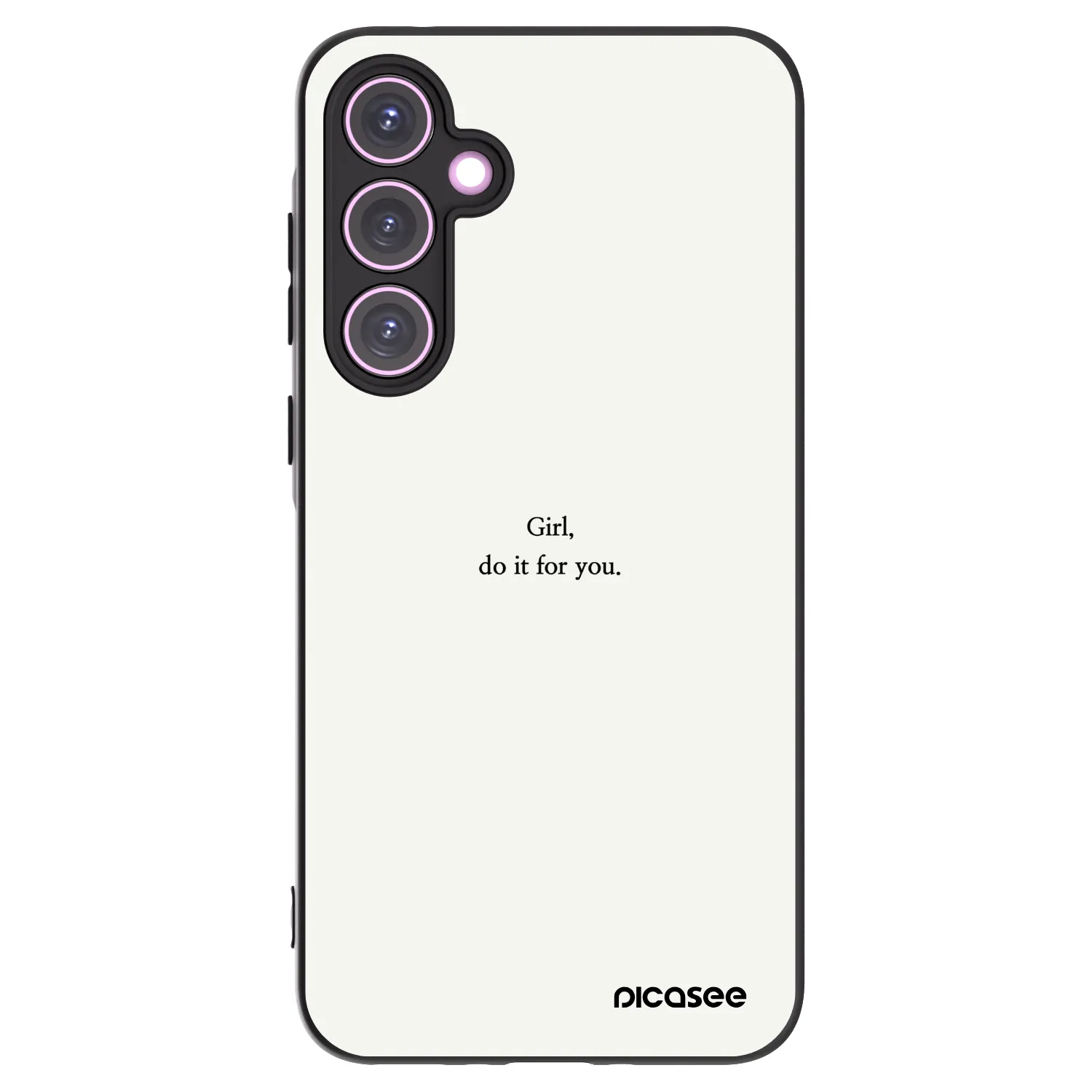 Picasee silikonový černý obal pro Samsung Galaxy A35 5G A356B - Girl, do it for you
