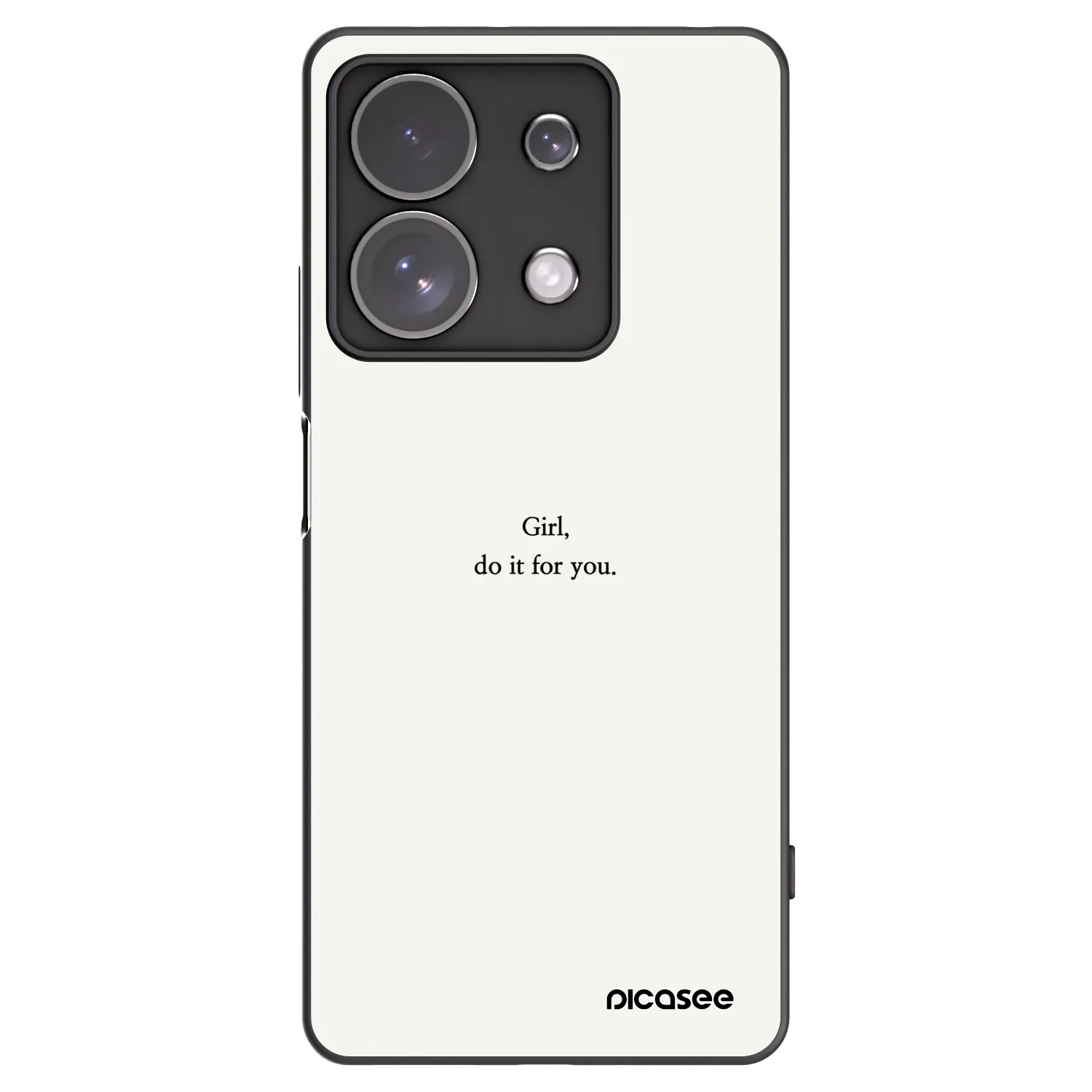 Picasee silikonový černý obal pro Xiaomi Redmi Note 13 Pro 4G - Girl, do it for you