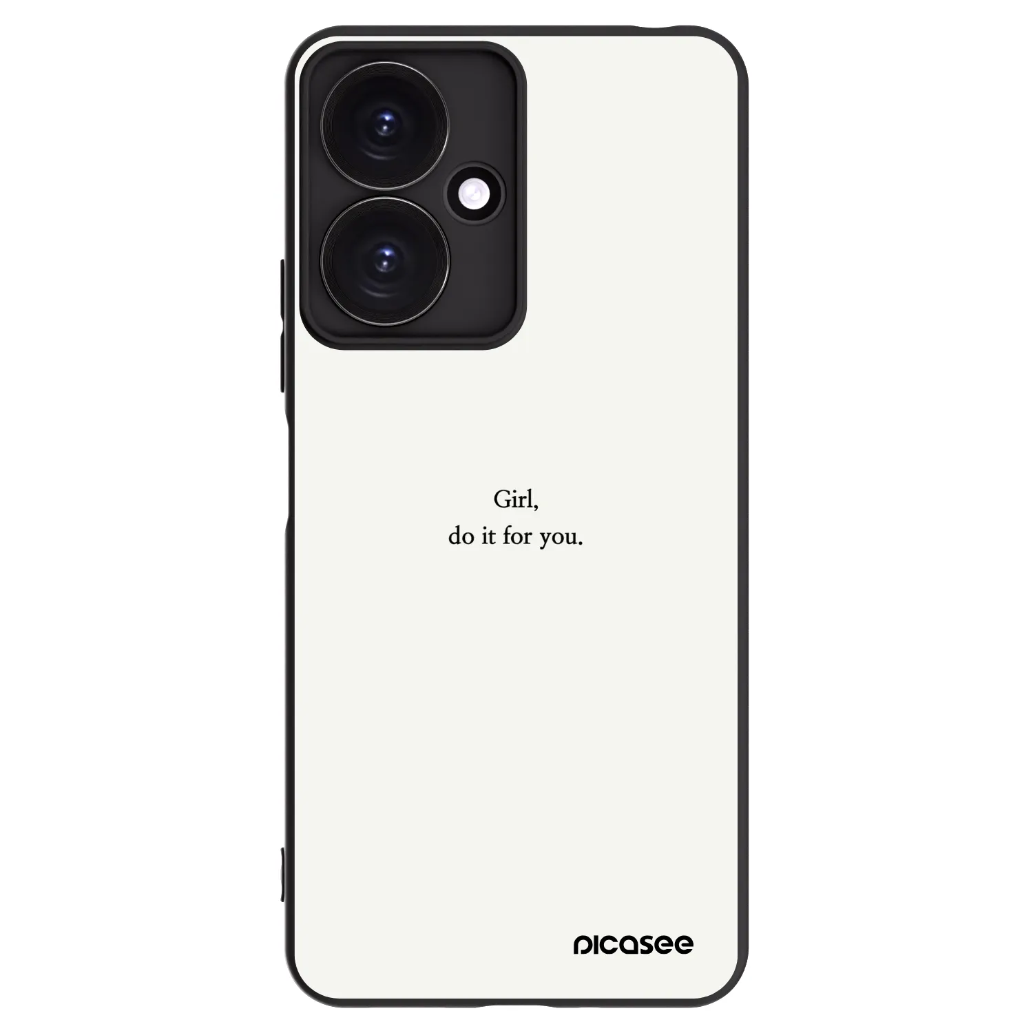 Picasee silikonový černý obal pro Xiaomi Redmi 13C 5G - Girl, do it for you