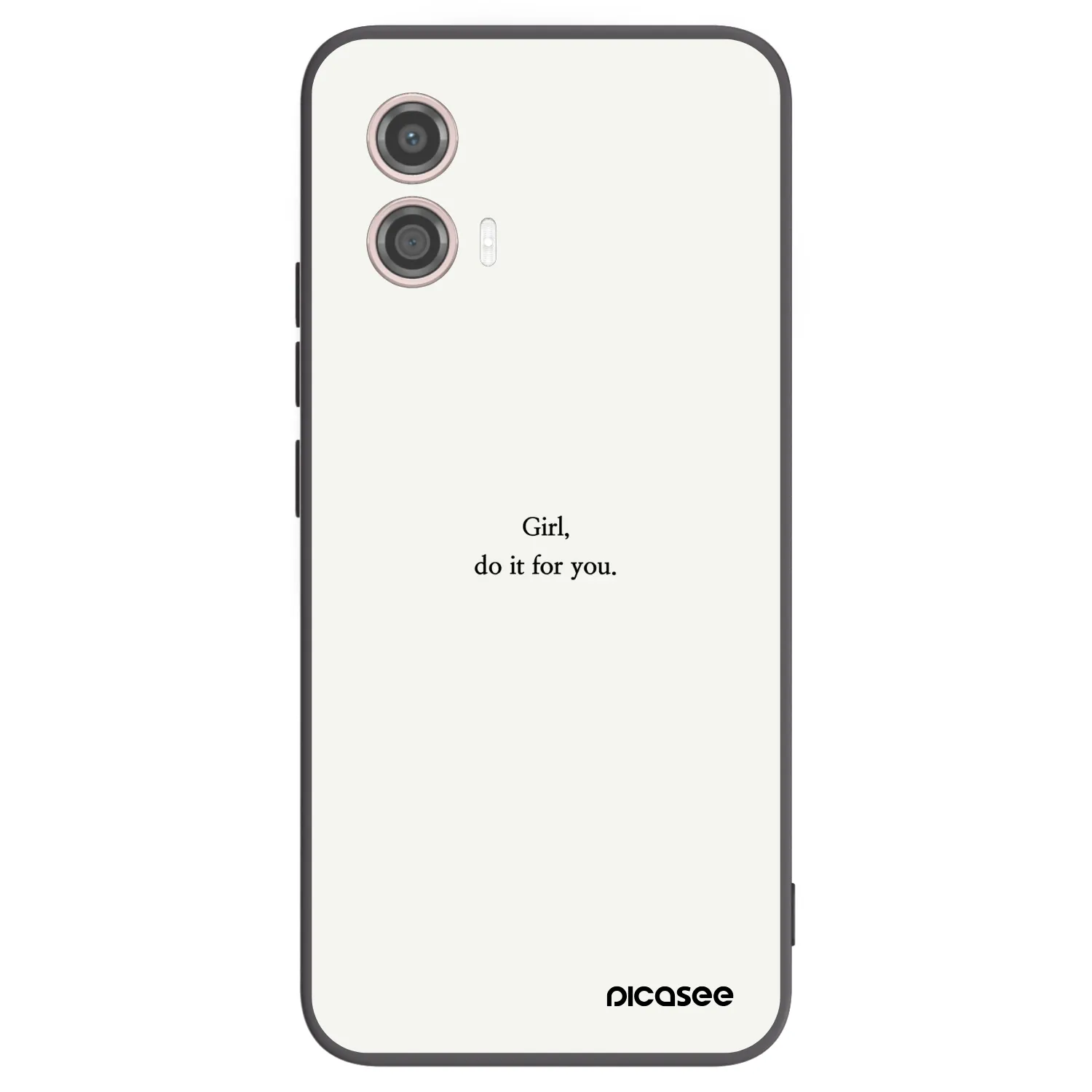 Picasee silikonový černý obal pro Motorola Moto G53 5G - Girl, do it for you