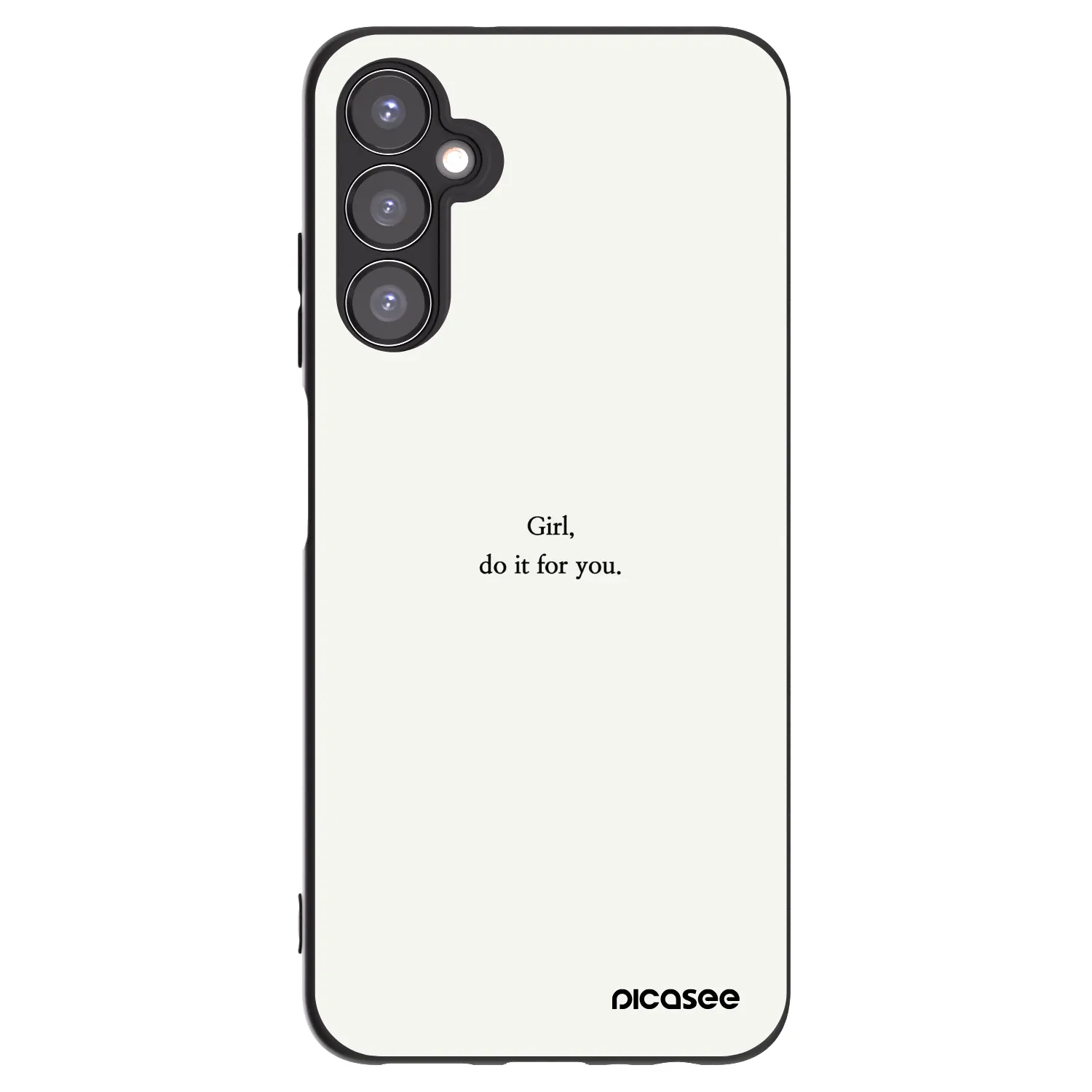 Picasee silikonový černý obal pro Samsung Galaxy A05s A057G - Girl, do it for you