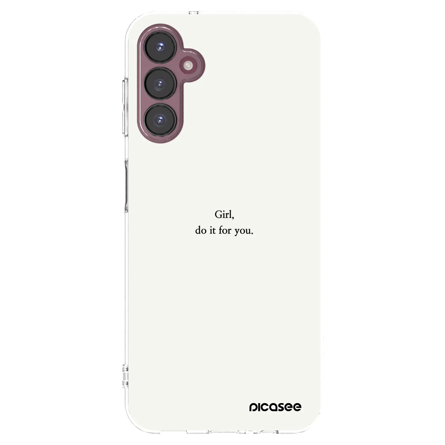 Picasee silikonový průhledný obal pro Samsung Galaxy A05s A057G - Girl, do it for you