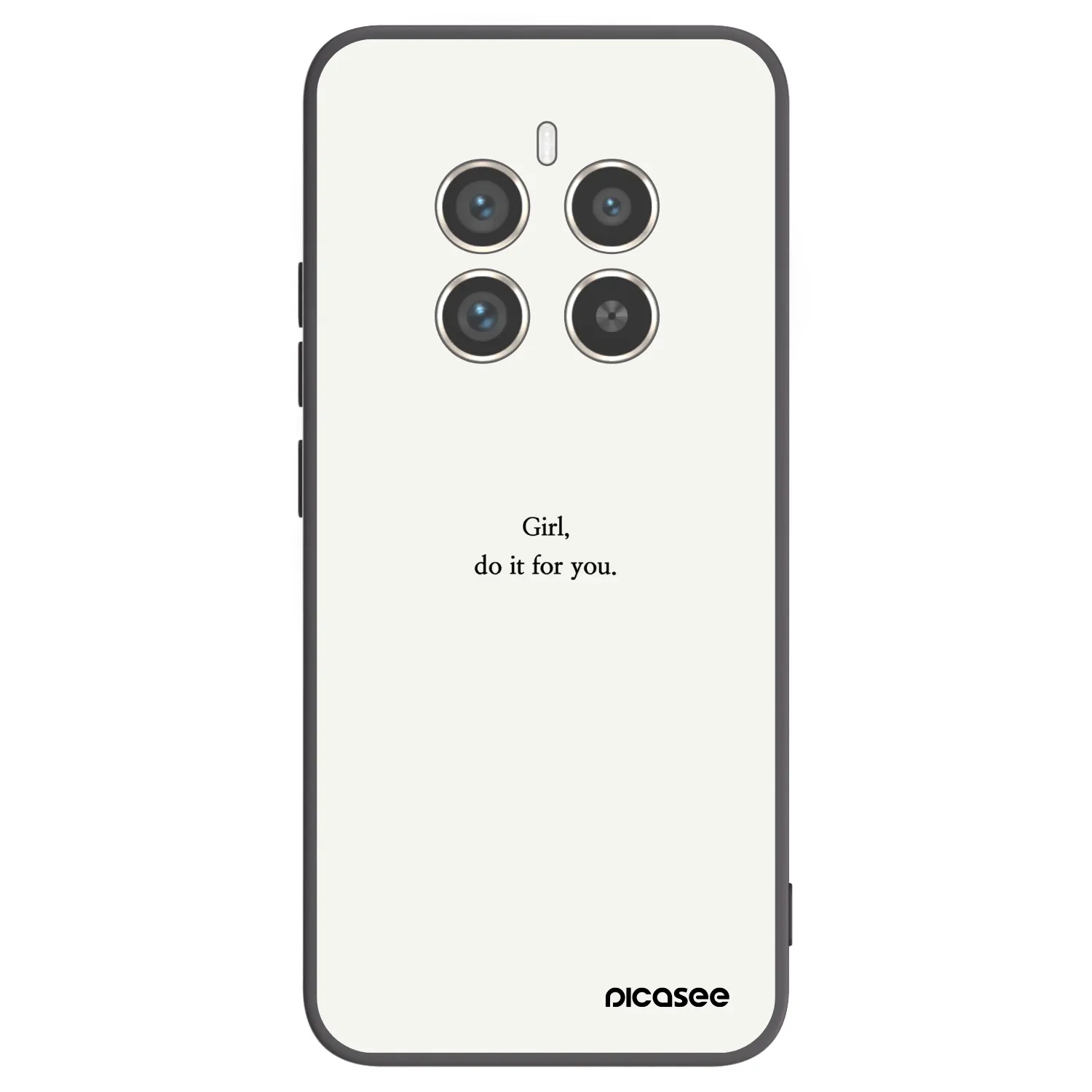 Picasee silikonový černý obal pro Realme 12 Pro 5G - Girl, do it for you