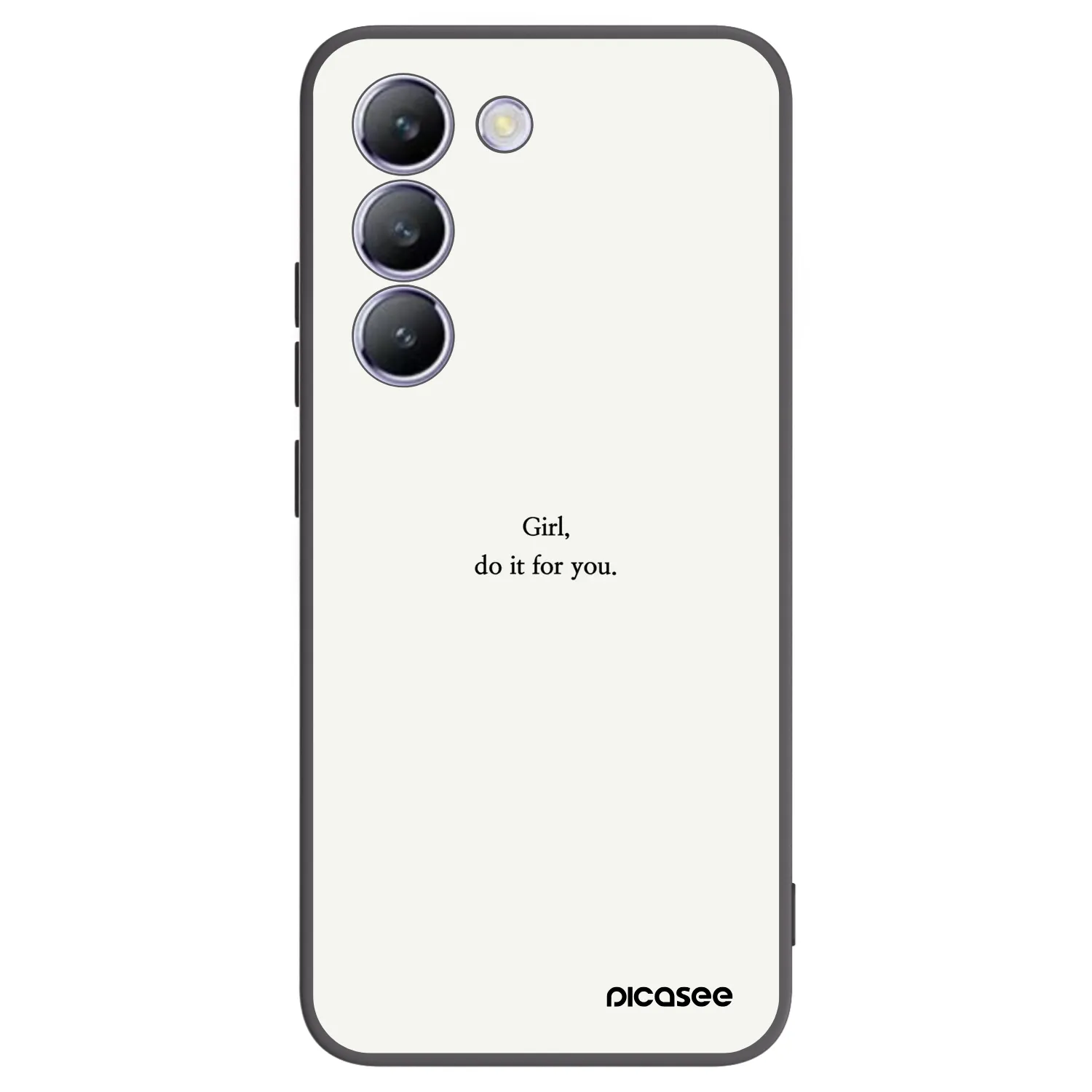 Picasee silikonový černý obal pro Vivo V40 SE 5G - Girl, do it for you