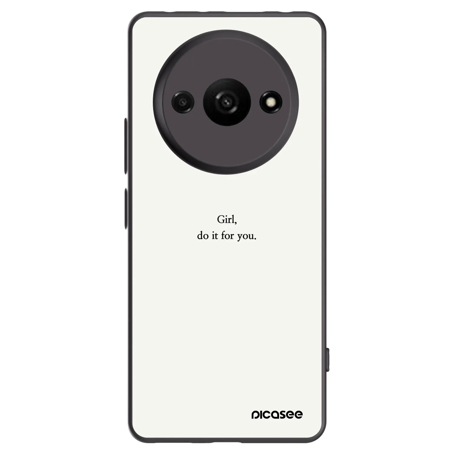 Picasee silikonový černý obal pro Xiaomi Redmi A3 - Girl, do it for you